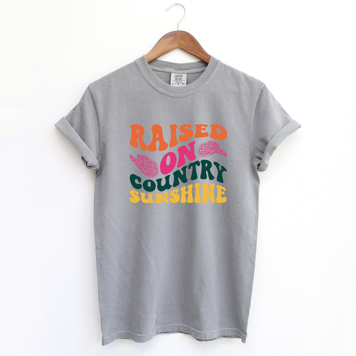 Raised On Country Sunshine Hat | Garment Dyed Short Sleeve Tee