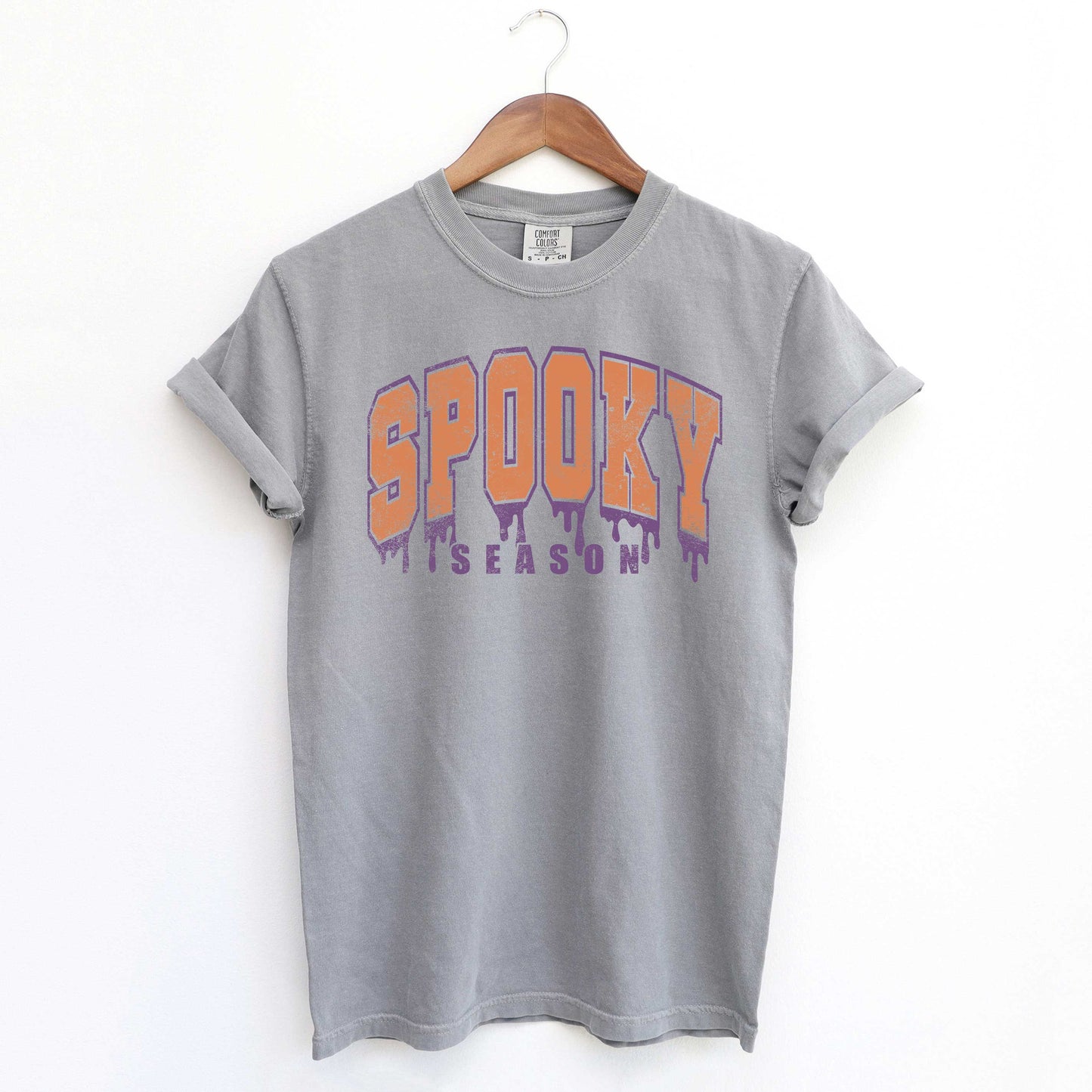 Spooky Season Varsity Drip | Garment Dyed Tee
