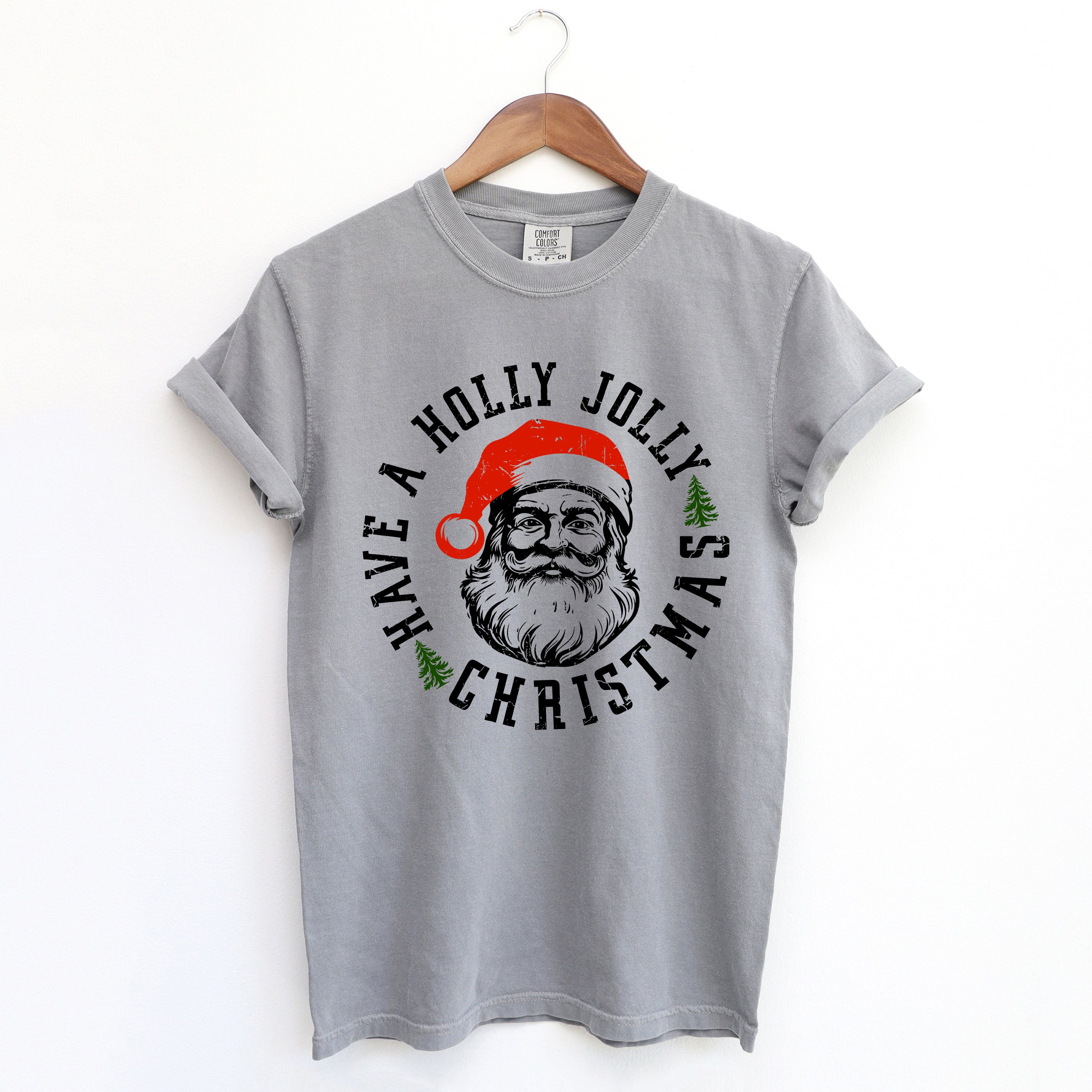 Holly Jolly Santa | Garment Dyed Tee