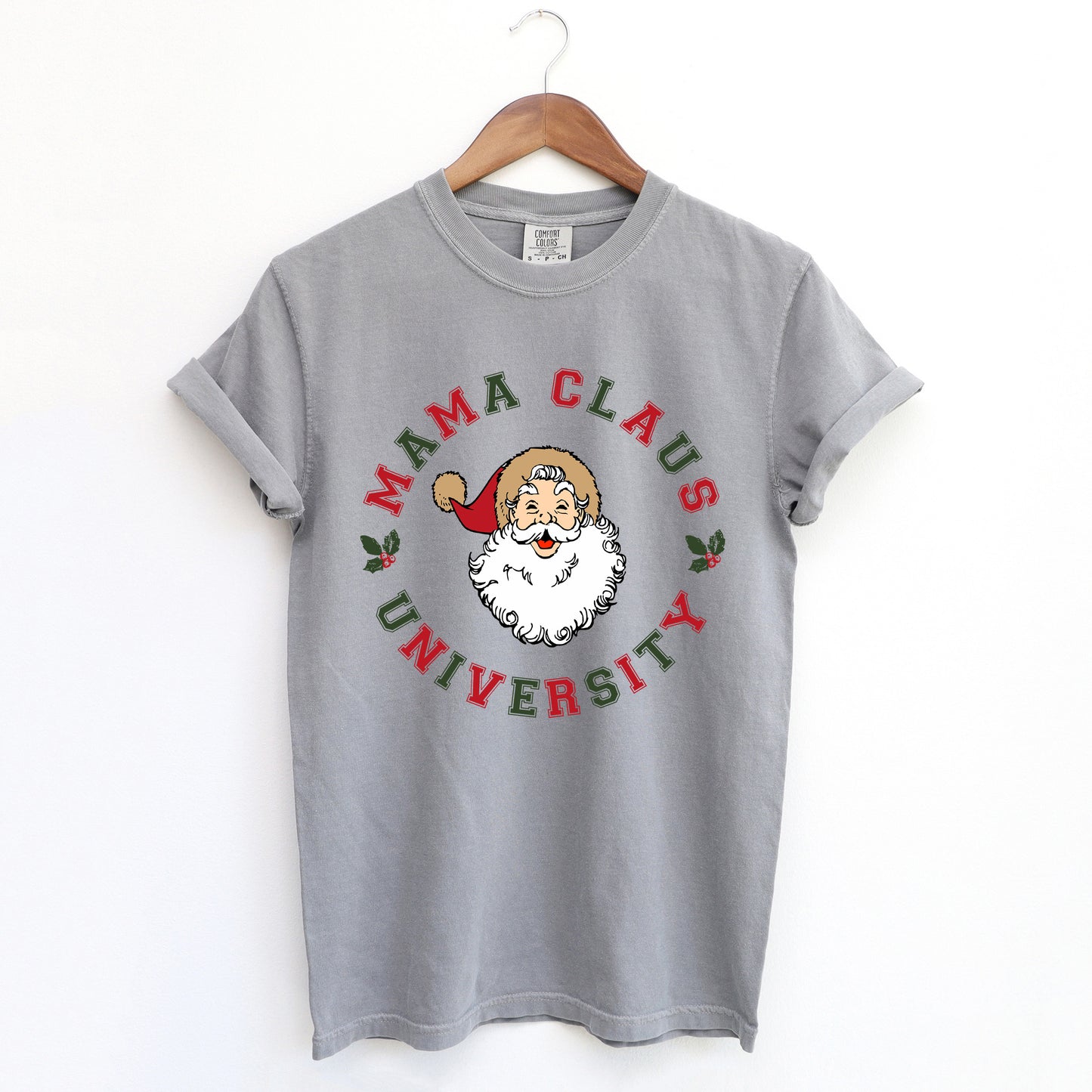Mama Claus Circle  | Garment Dyed Tee
