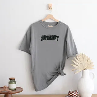 Embroidered Homebody | Garment Dyed Short Sleeve Tee