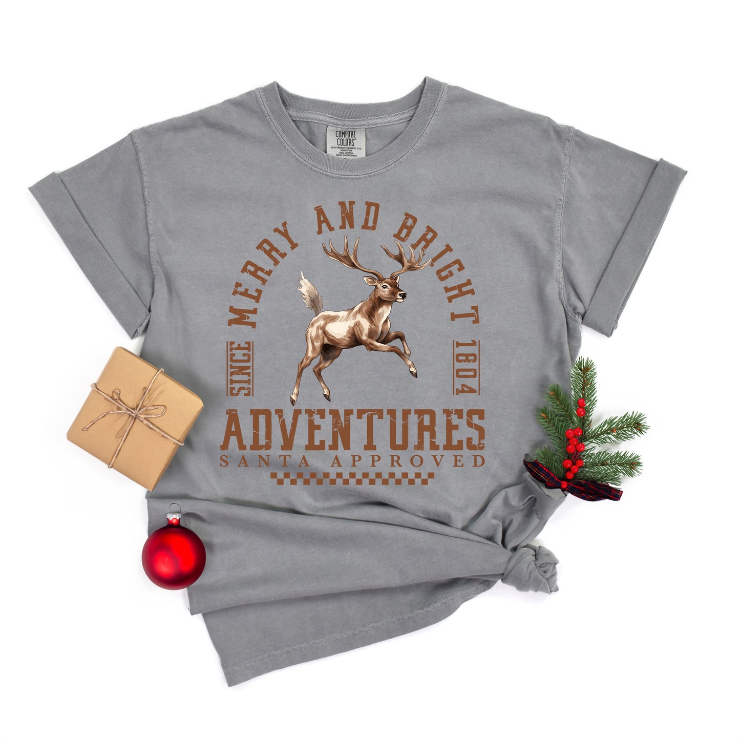 Merry and Bright Adventures | Garment Dyed Tee