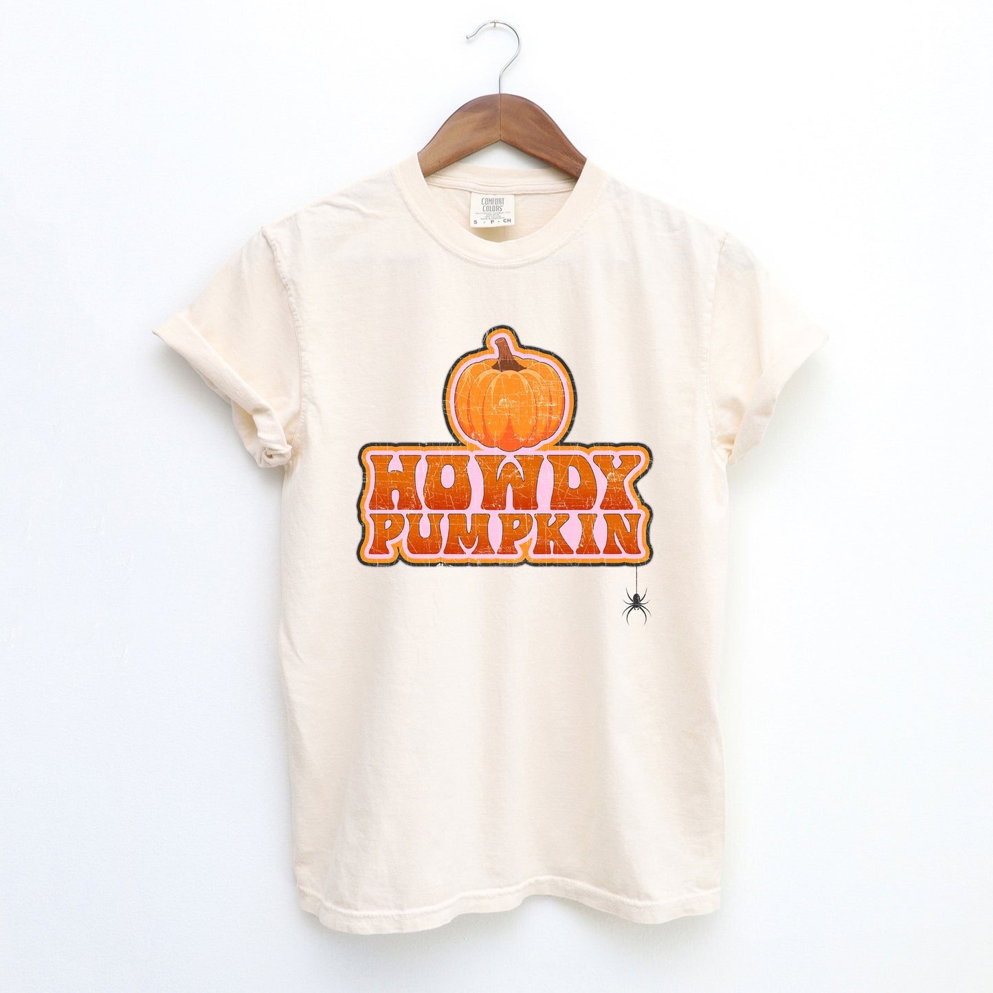 Howdy Pumpkin Stacked | Garment Dyed Short Sleeve Tee
