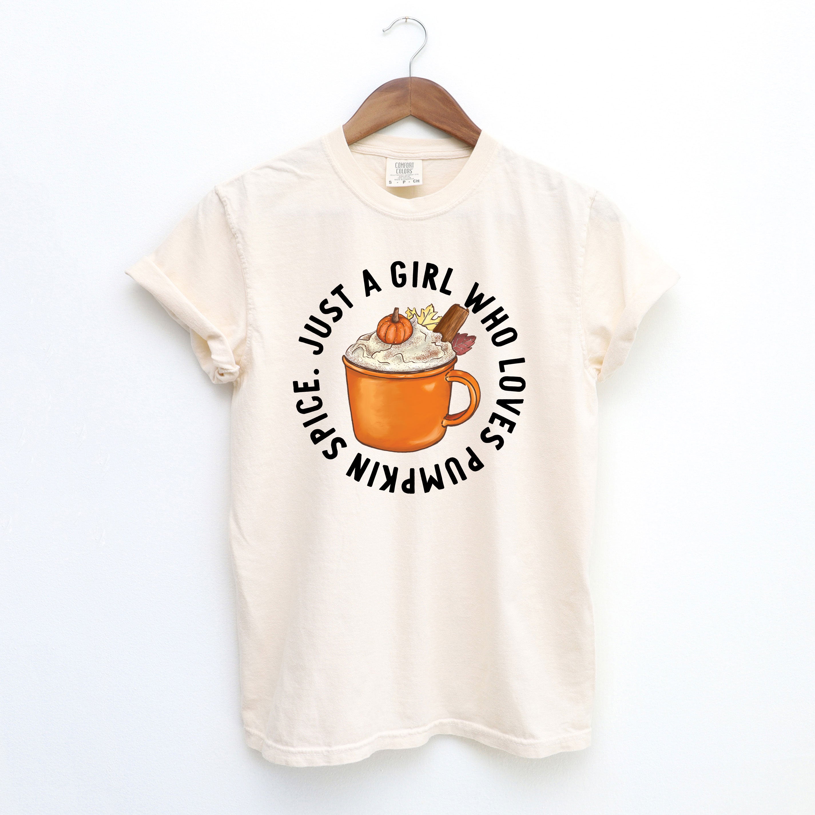 Loves Pumpkin Spice | Garment Dyed Short Sleeve Tee