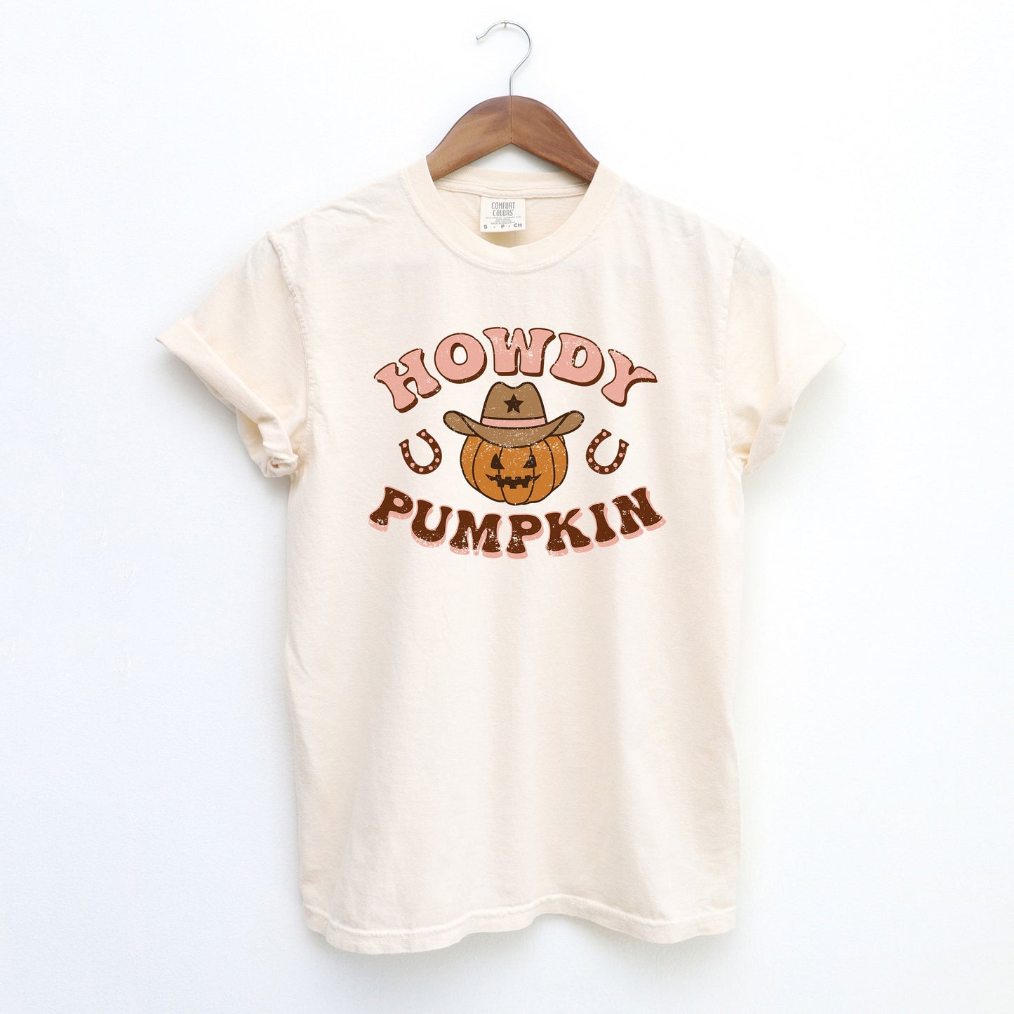 Howdy Pumpkin Cowboy | Garment Dyed Short Sleeve Tee