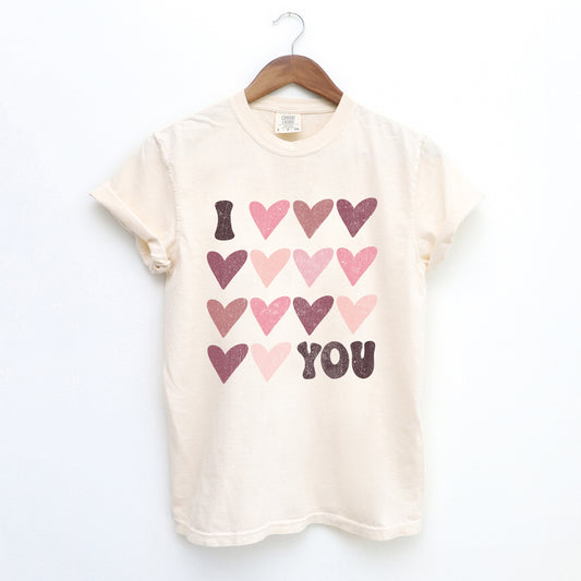 I Heart You Distressed | Garment Dyed Tee