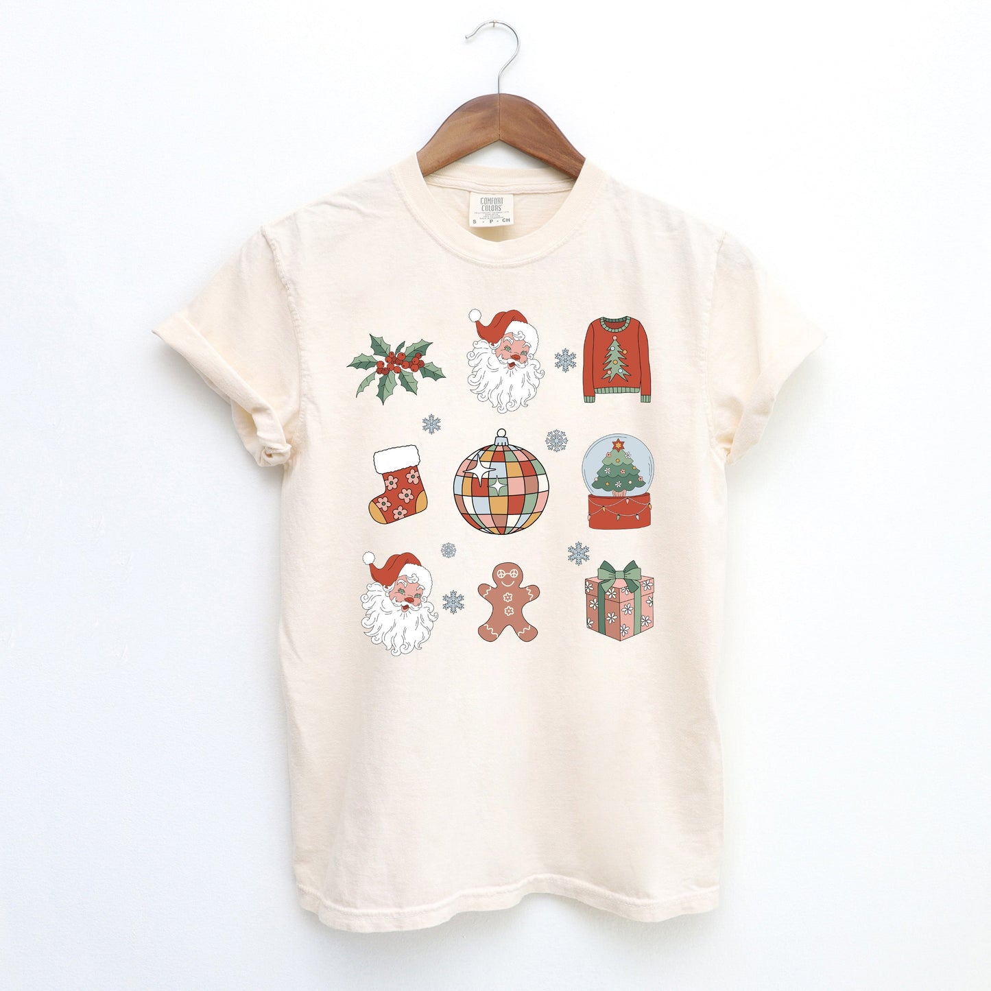 Clearance Christmas Collage | Garment Dyed Tee