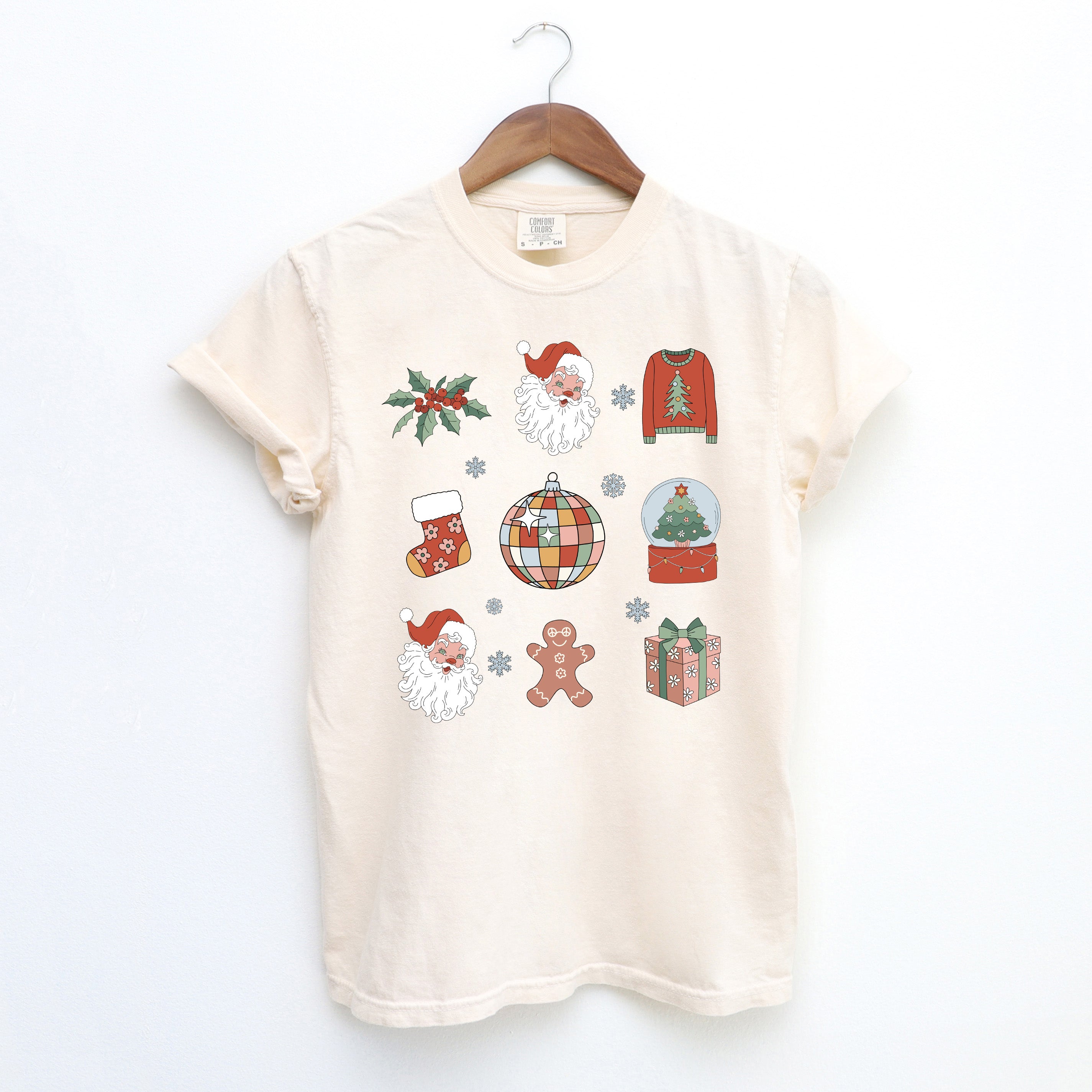 Christmas Collage | Garment Dyed Tee