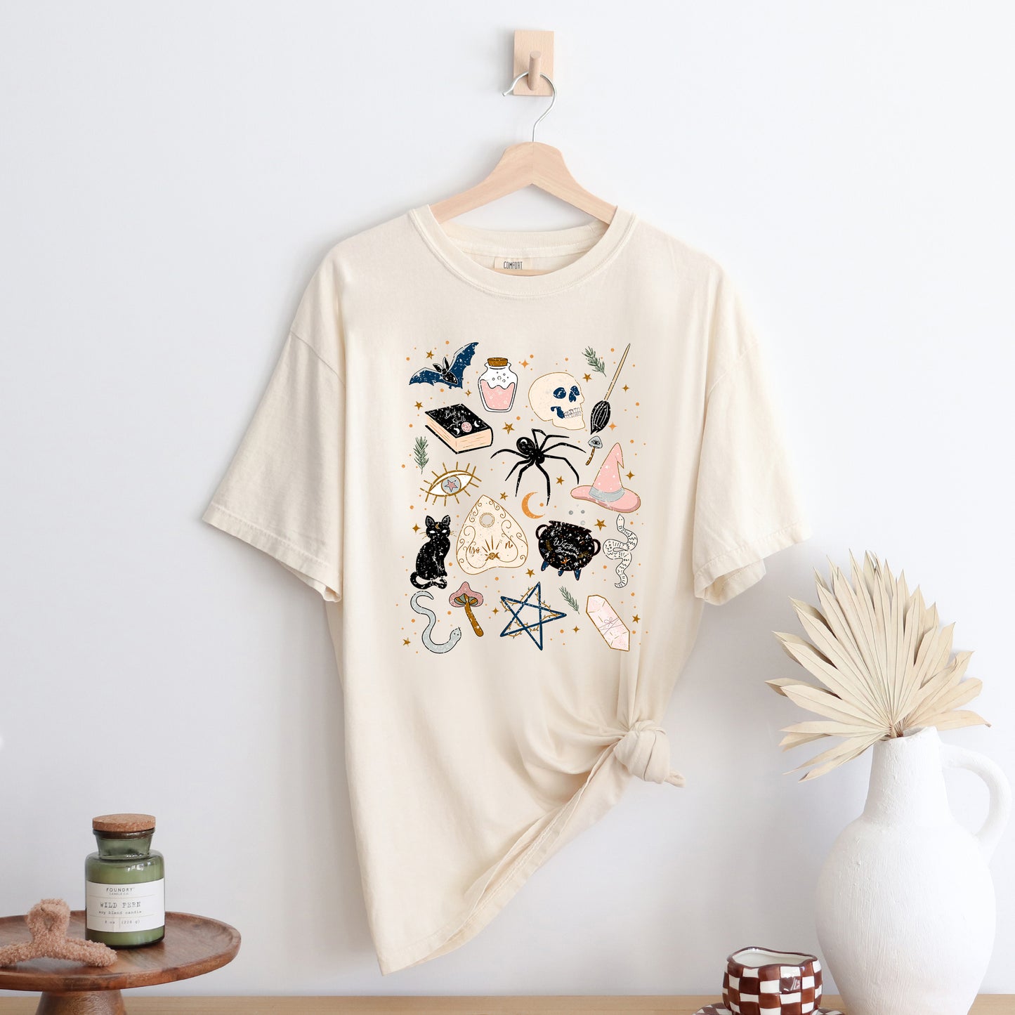 Witch Doodles | Garment Dyed Short Sleeve Tee