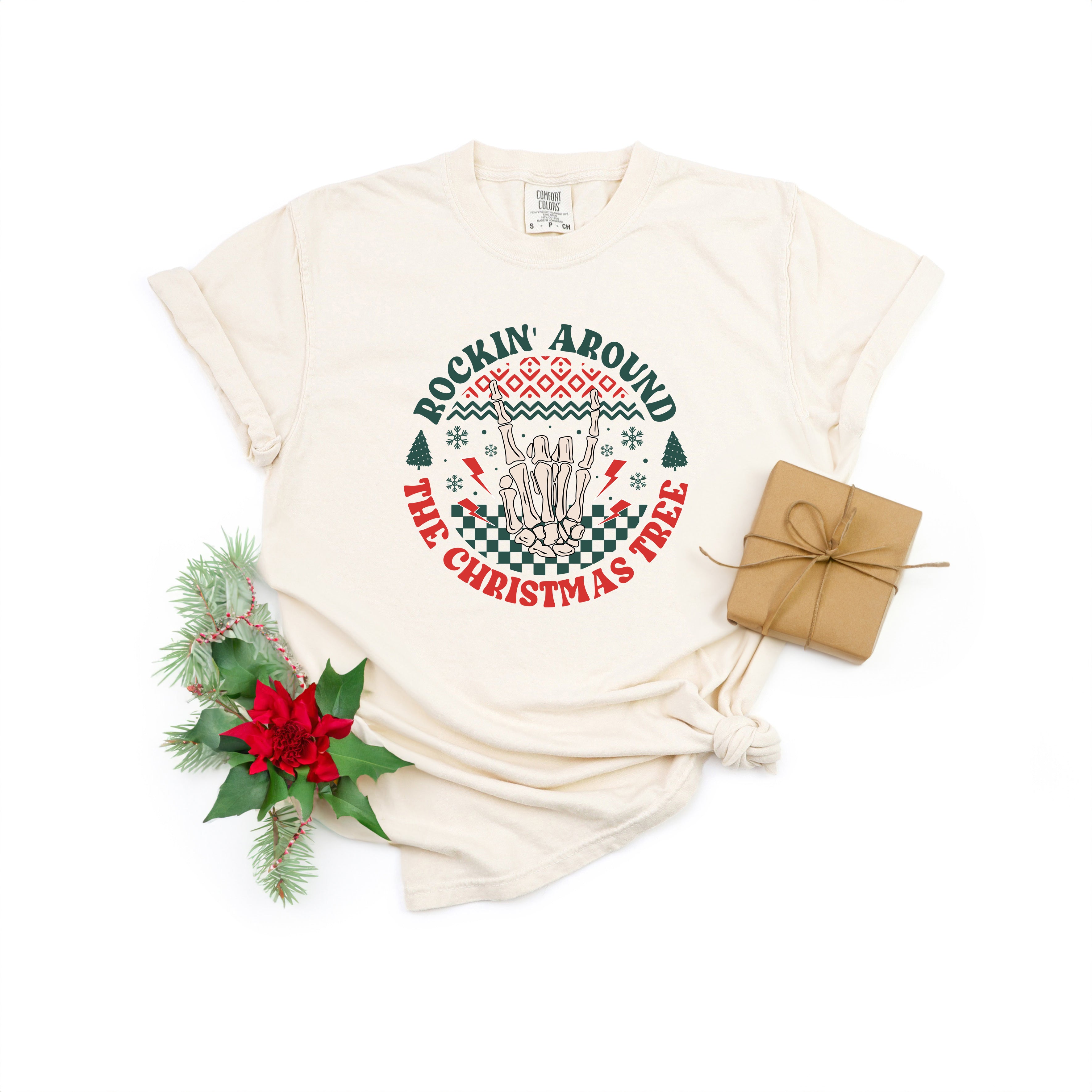 Rockin' Around Hand | Garment Dyed Tee