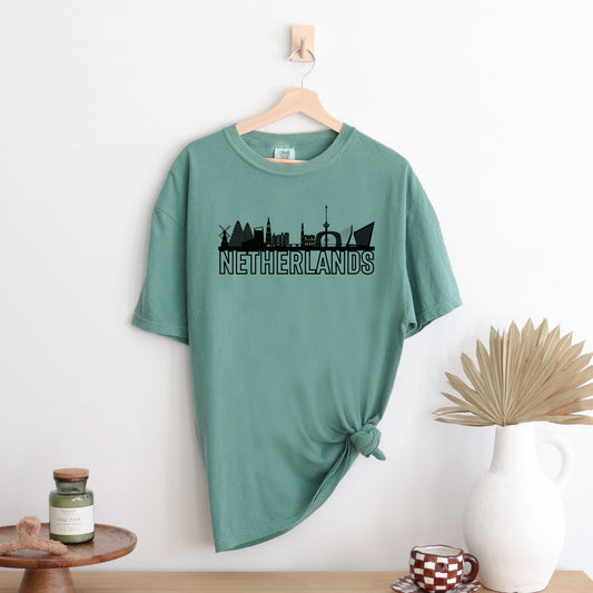 Netherlands Buildings | Garment Dyed Tee