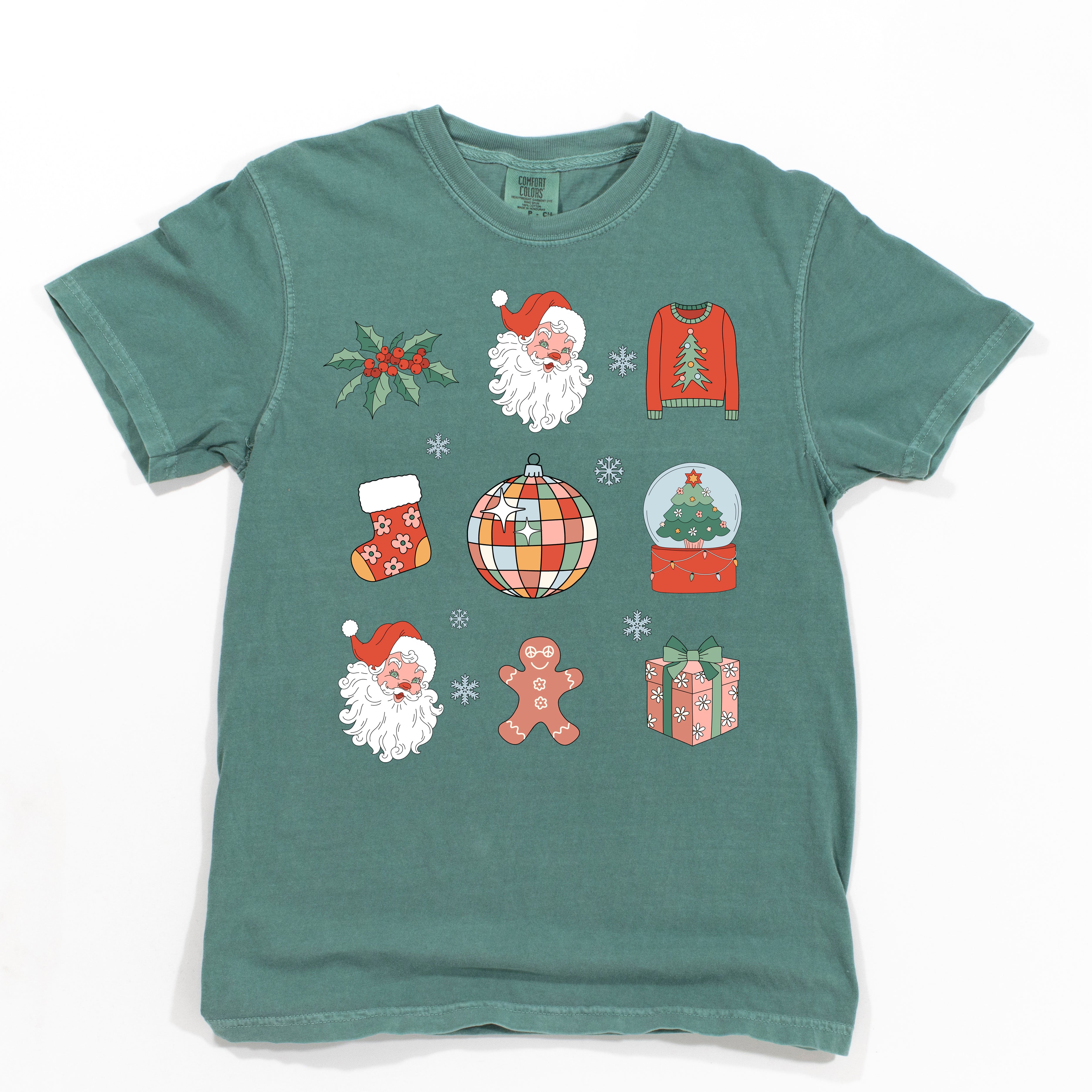 Christmas Collage | Garment Dyed Tee