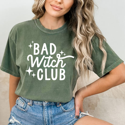 Bad Witch Club | Garment Dyed Short Sleeve Tee