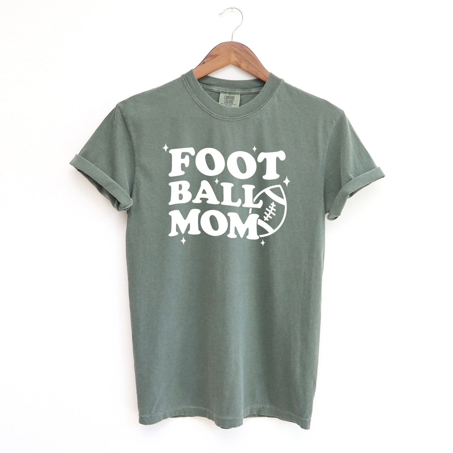 Football Mom Stars | Garment Dyed Short Sleeve Tee