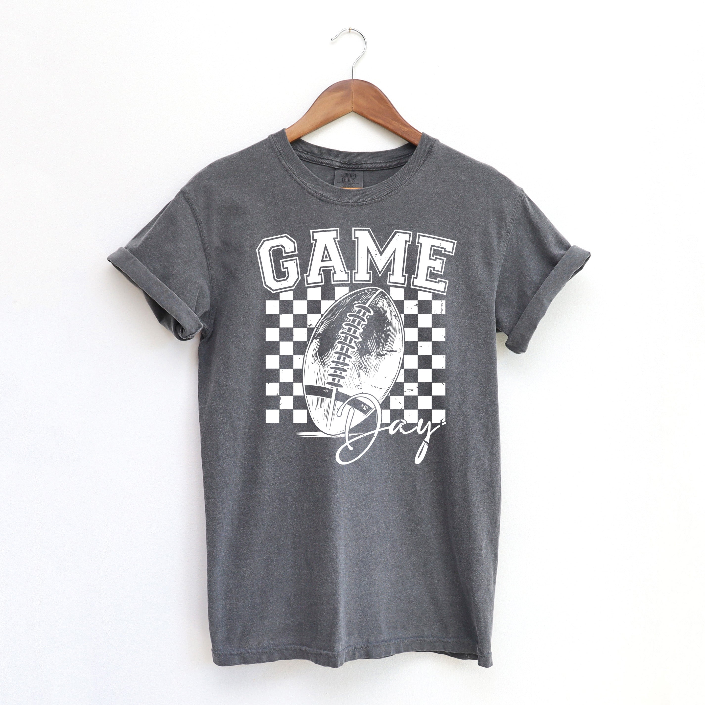 Retro Football Game Day | Garment Dyed Tee