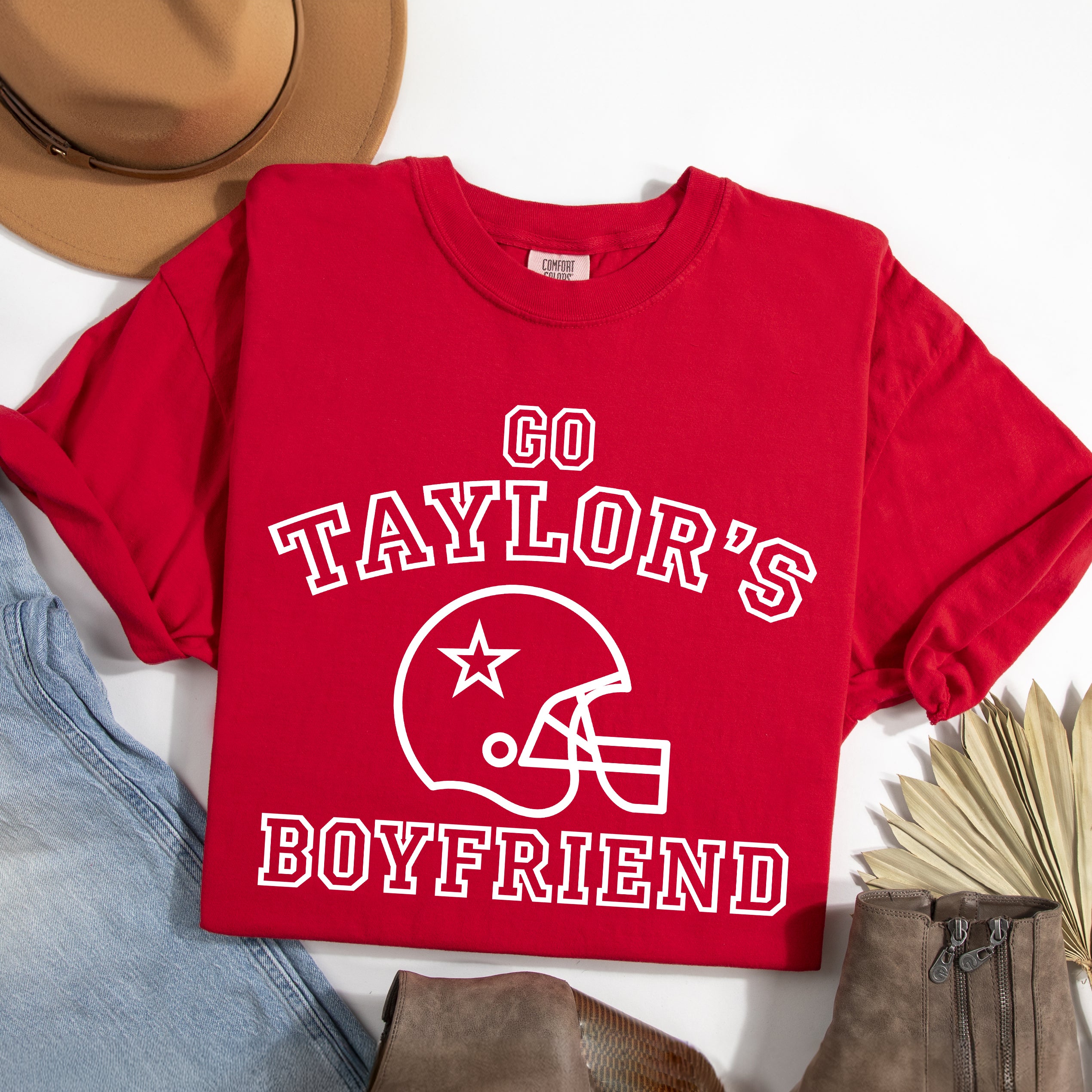 Go Taylor's Boyfriend Varsity | Garment Dyed Tee