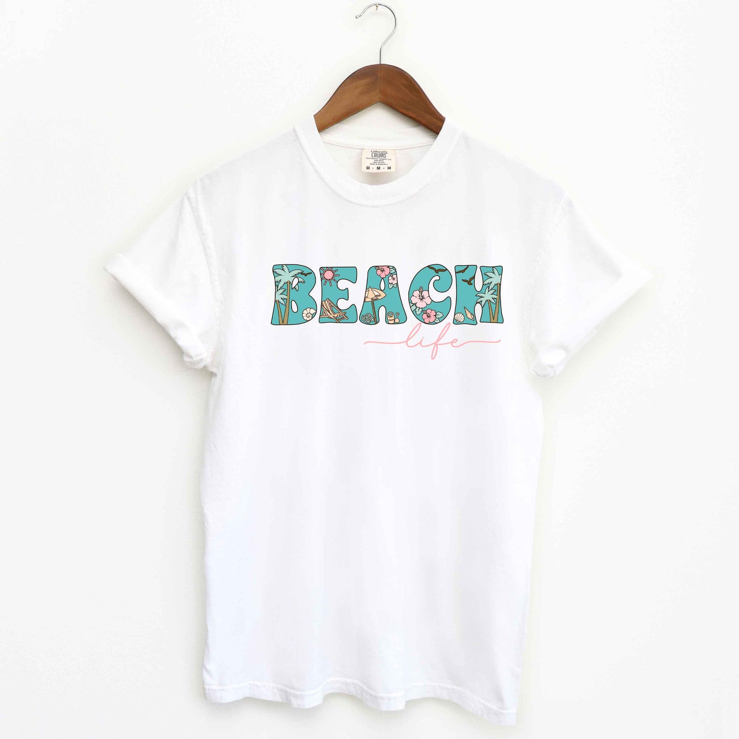 Beach Life Colorful | Garment Dyed Short Sleeve Tee