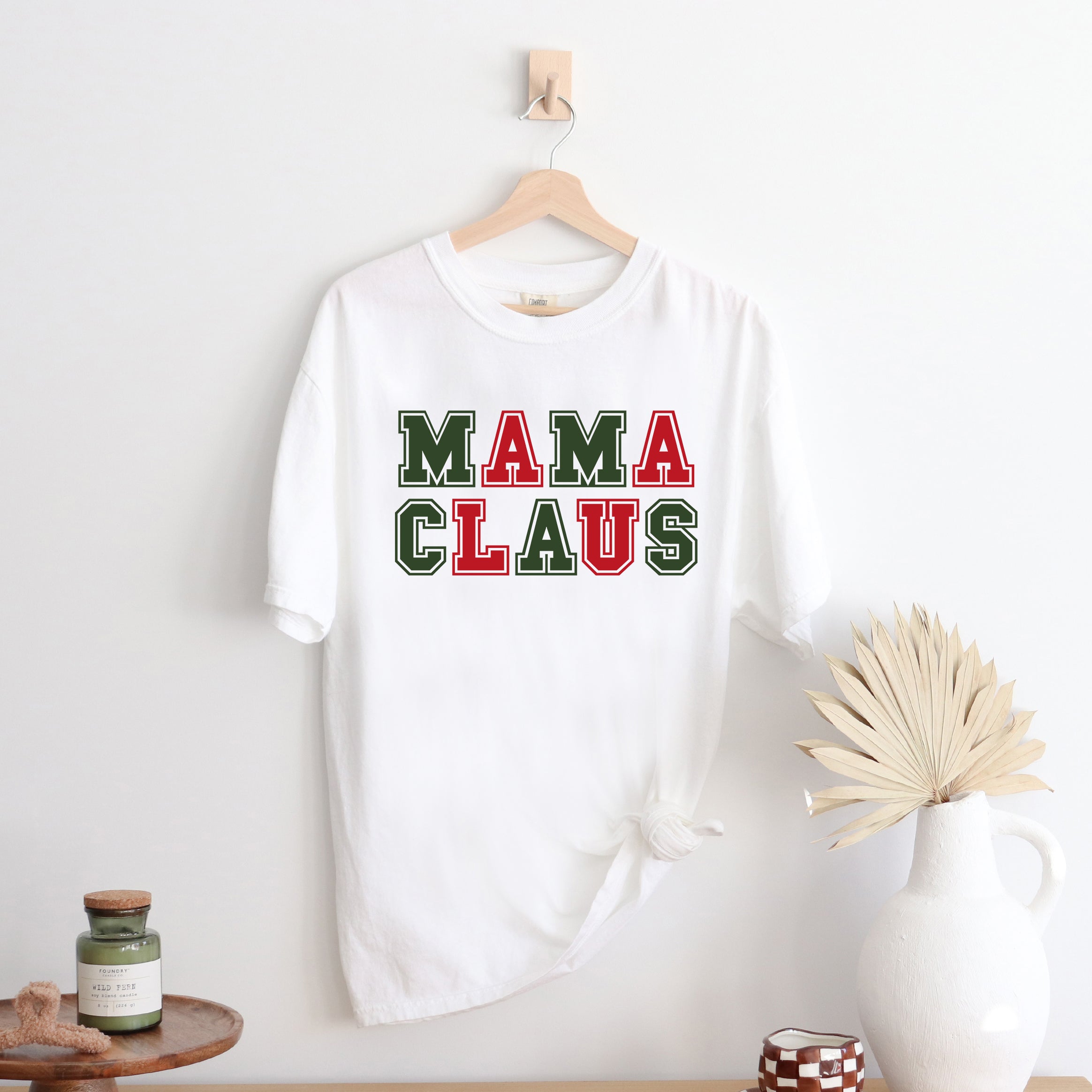 Mama Claus Colorful  | Garment Dyed Tee