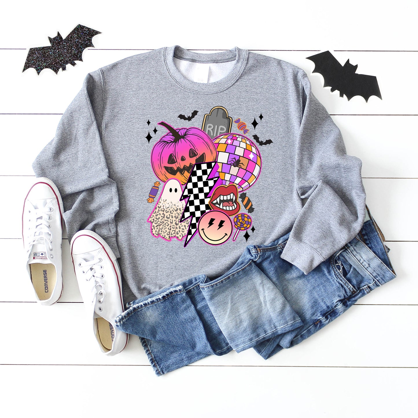 Pumpkin Ghost Collage | Sweatshirt