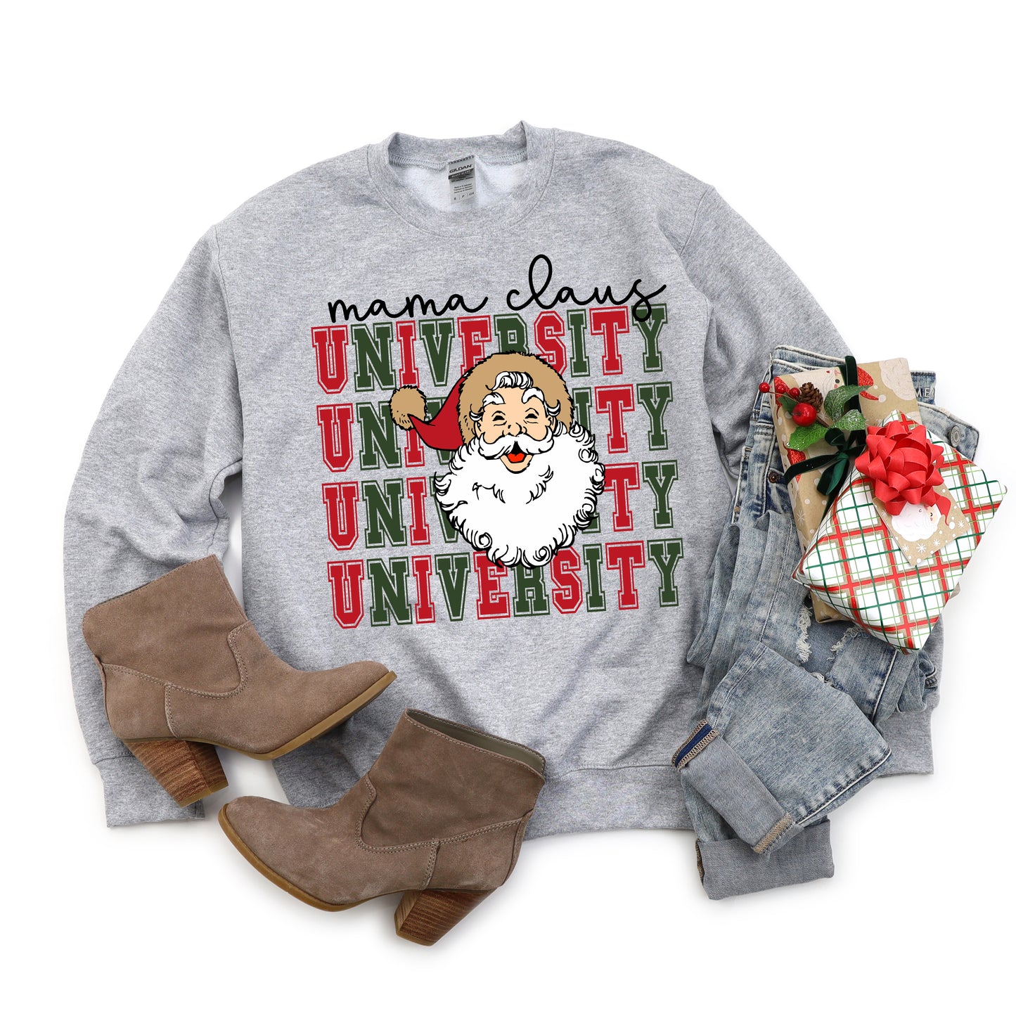 Mama Claus University Santa |Sweatshirt