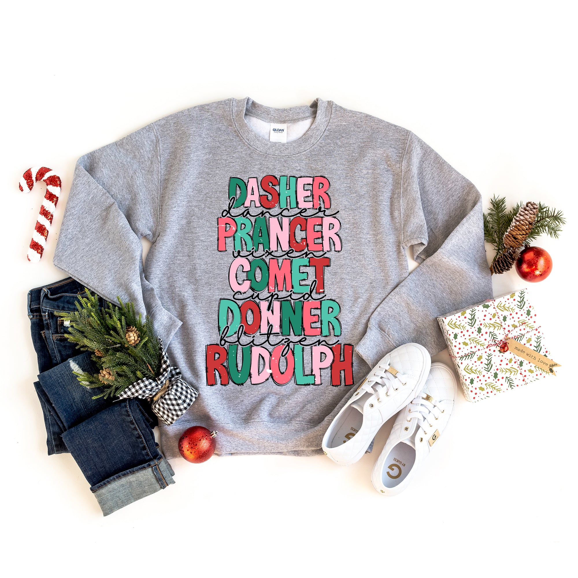 Reindeer Stacked | Sweatshirt