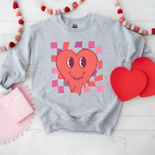 Melting Heart Checkered | Sweatshirt