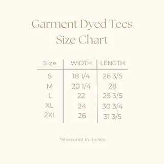 Embroidered Wifey Arched Varsity | Garment Dyed Tee