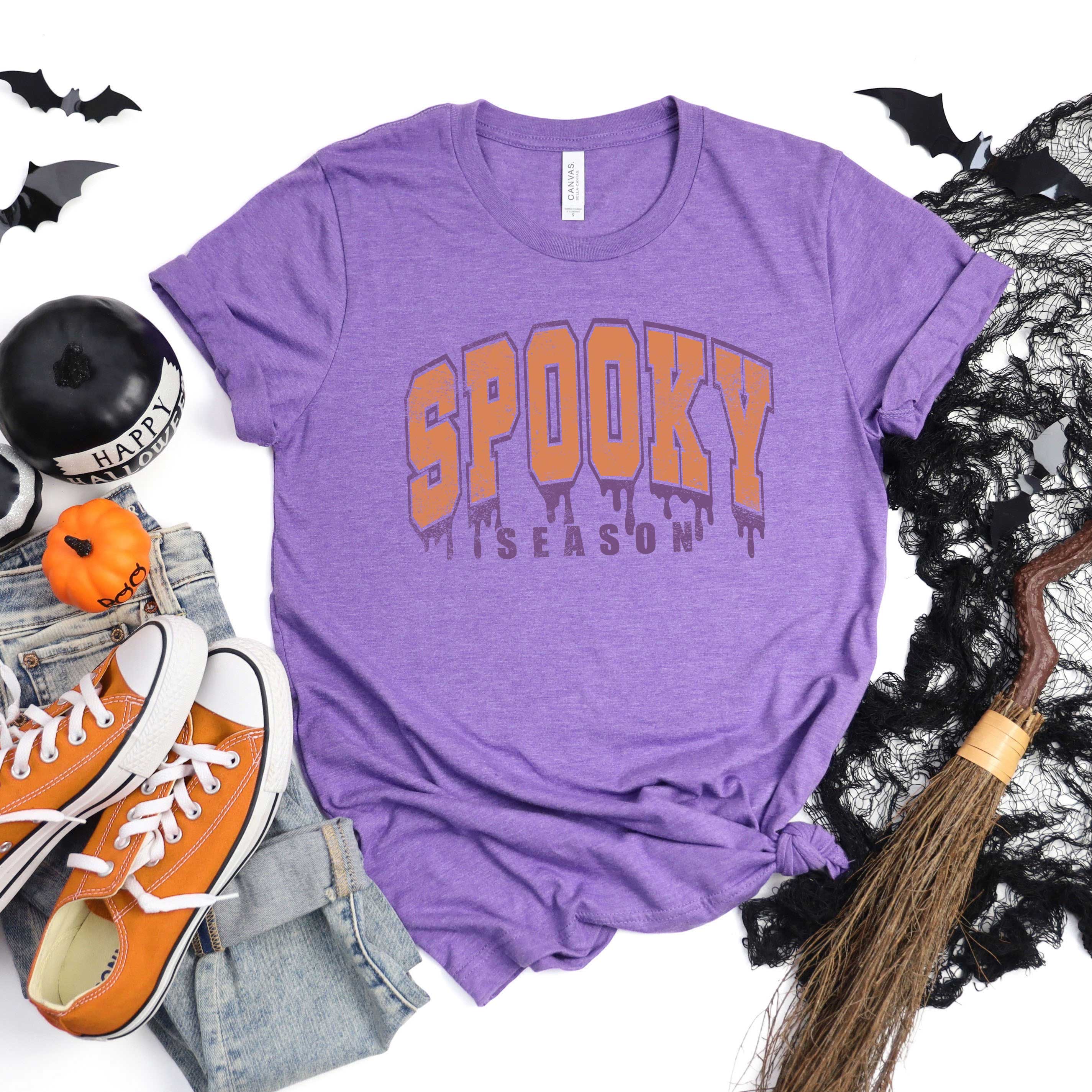 Spooky Season Varsity Drip | Short Sleeve Crew Neck