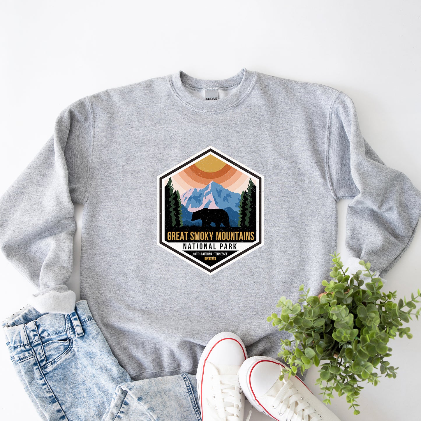 Great Smoky Mountains National Park Badge | Sweatshirt