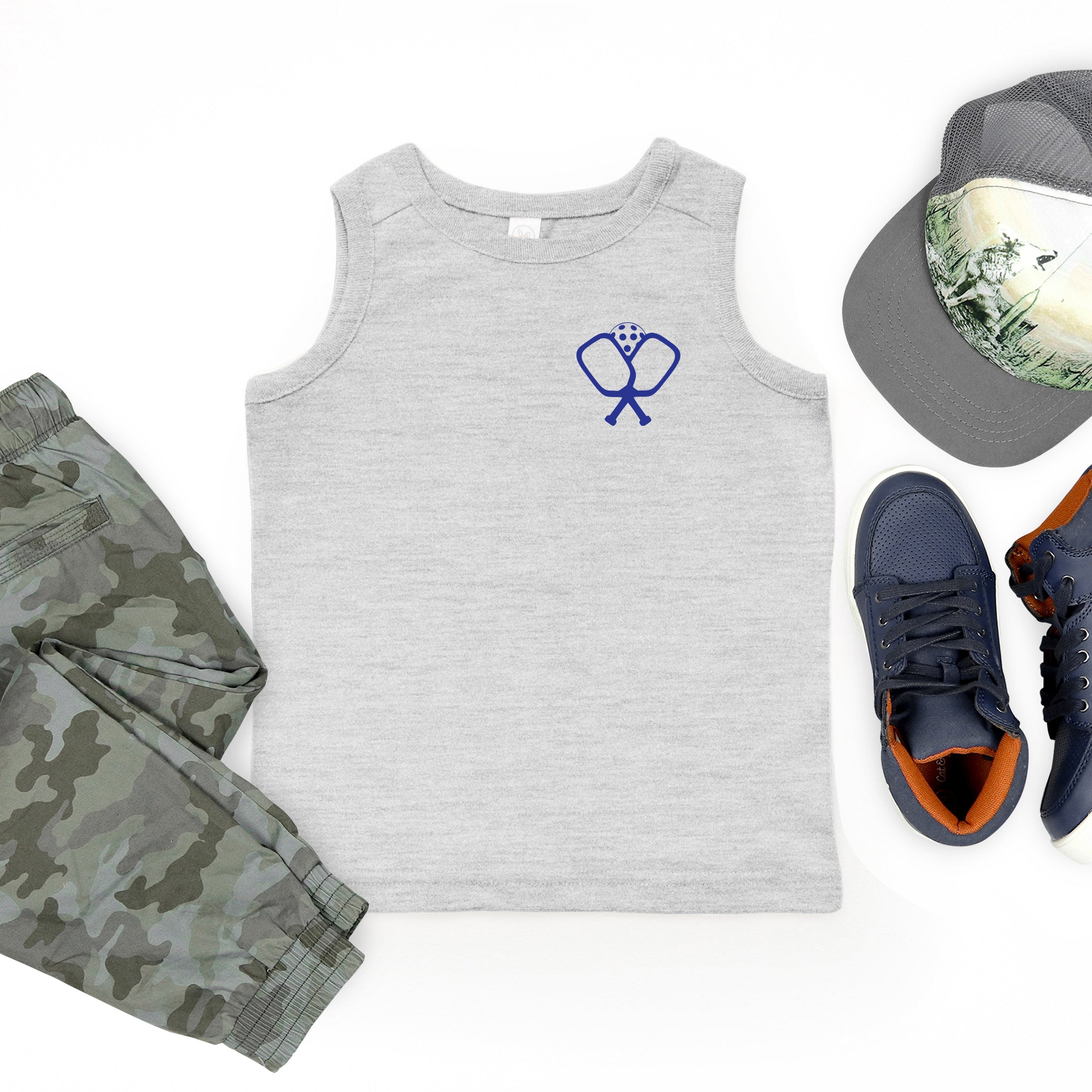 Pickleball Paddles Crossed | Youth Tank