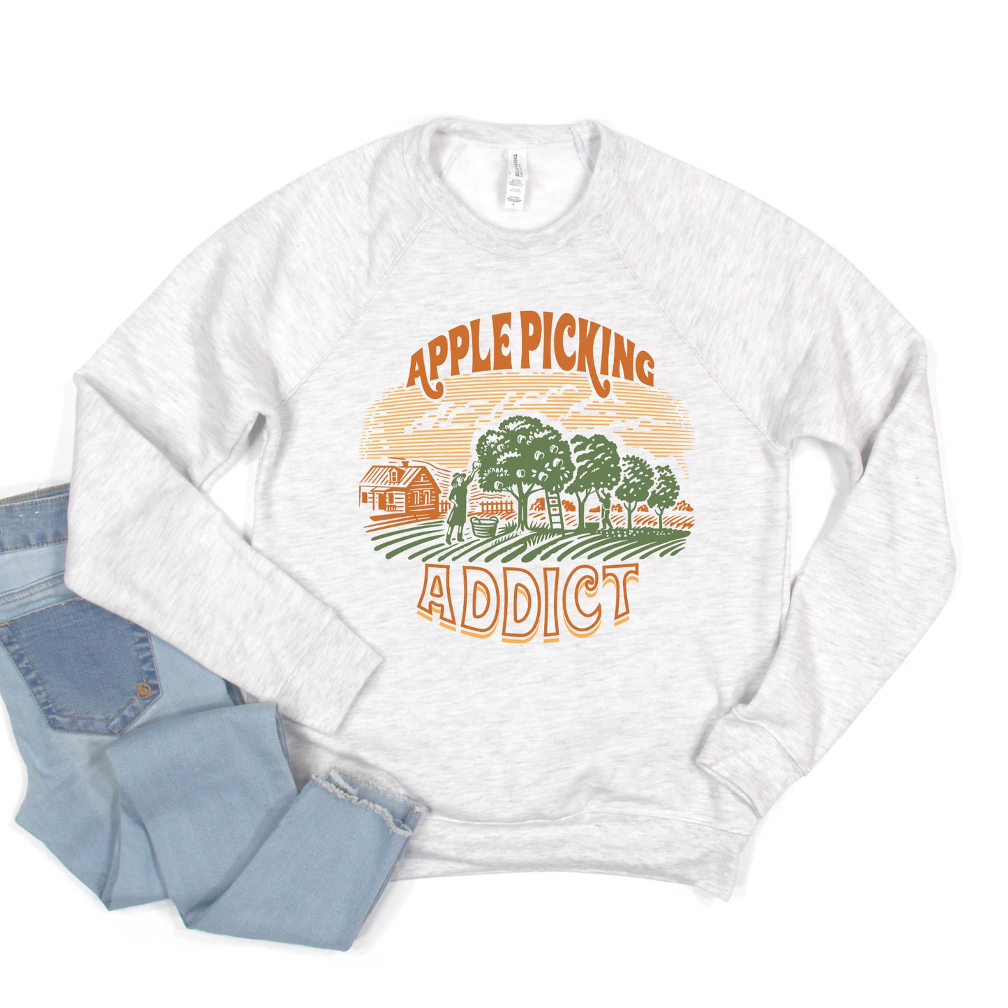 Apple Picking Addict | Bella Canvas Sweatshirt