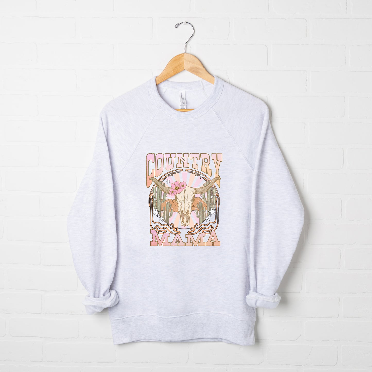 Country Mama Grunge | Bella Canvas Sweatshirt