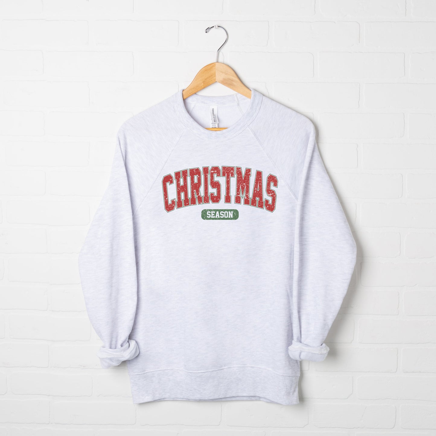 Clearance Varsity Christmas Season | Bella Canvas Premium Sweatshirt