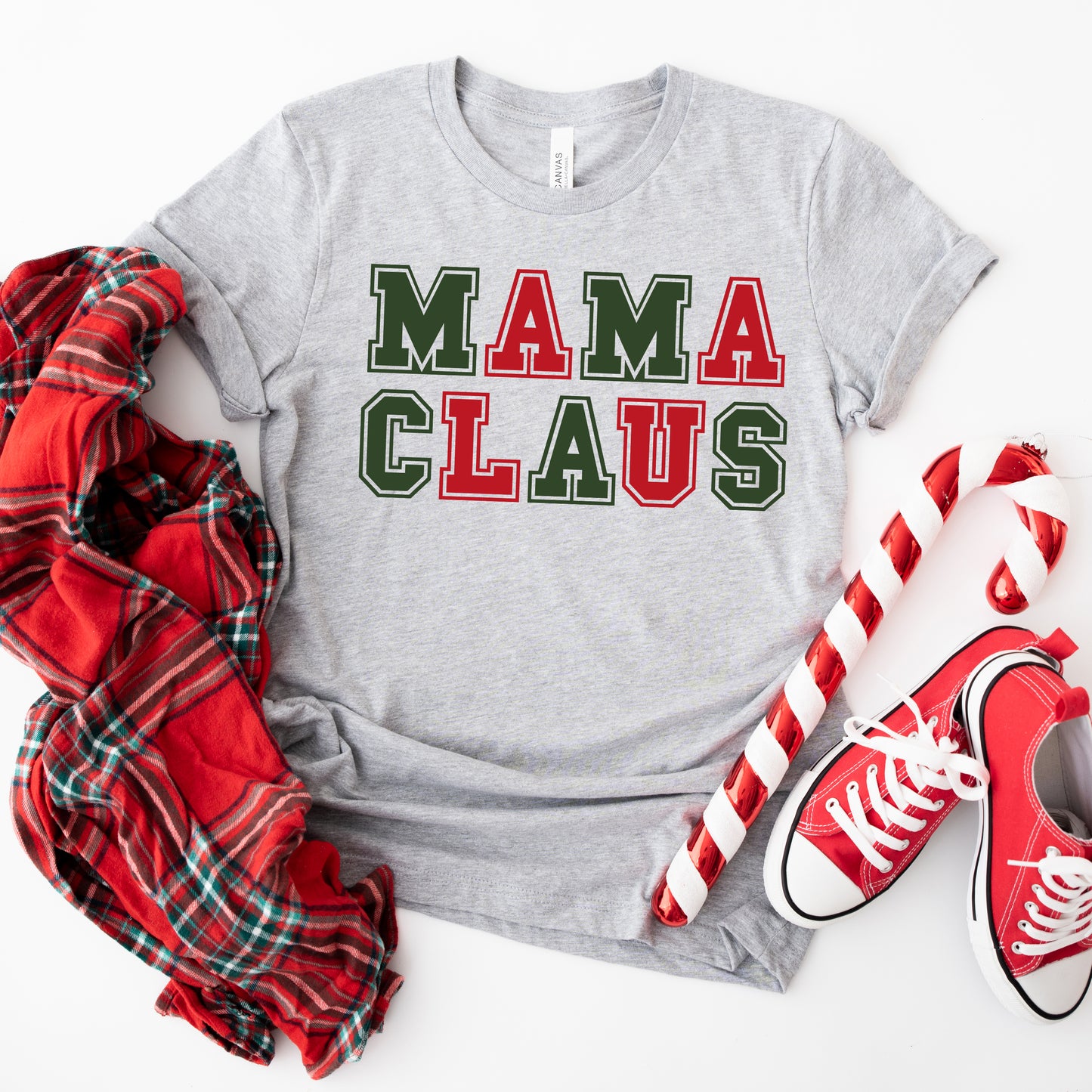 Mama Claus Colorful | Short Sleeve Crew Neck