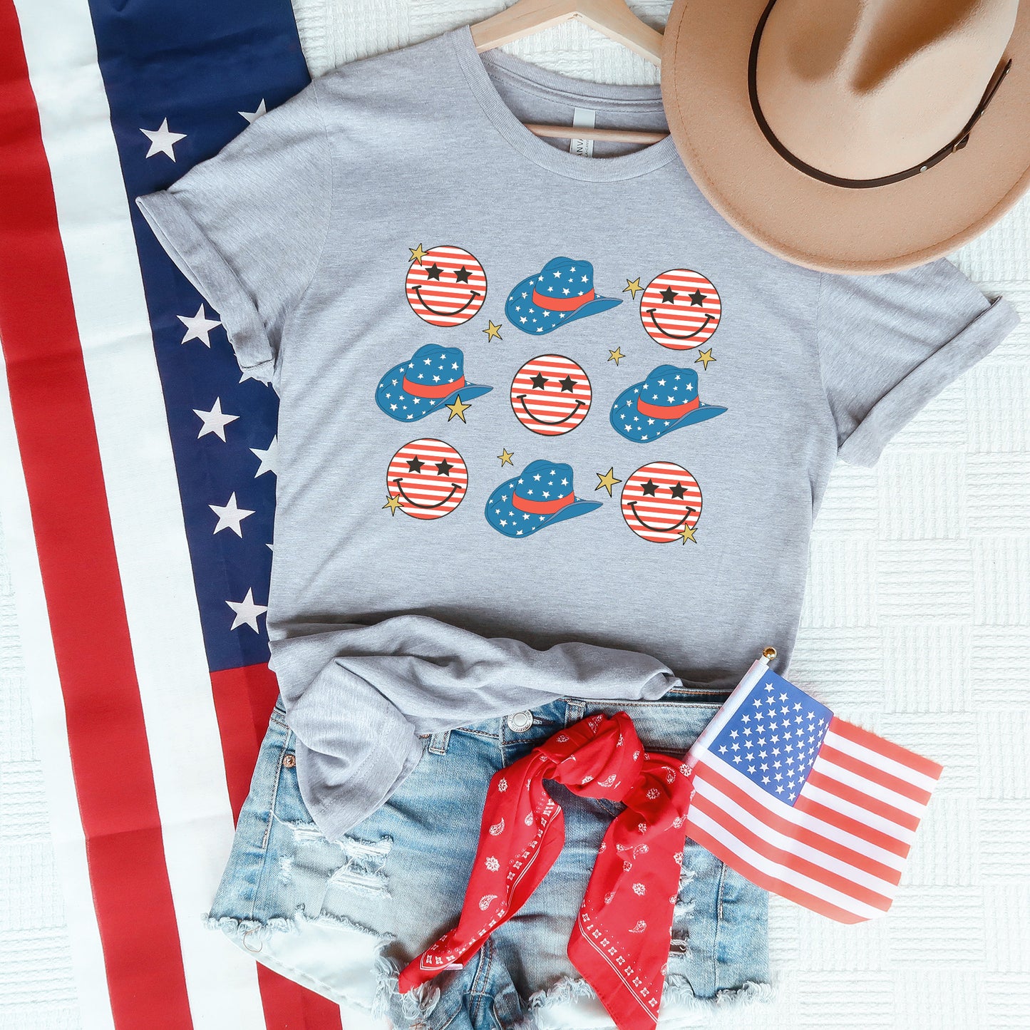 Cowgirl Smiley | Short Sleeve Graphic Tee