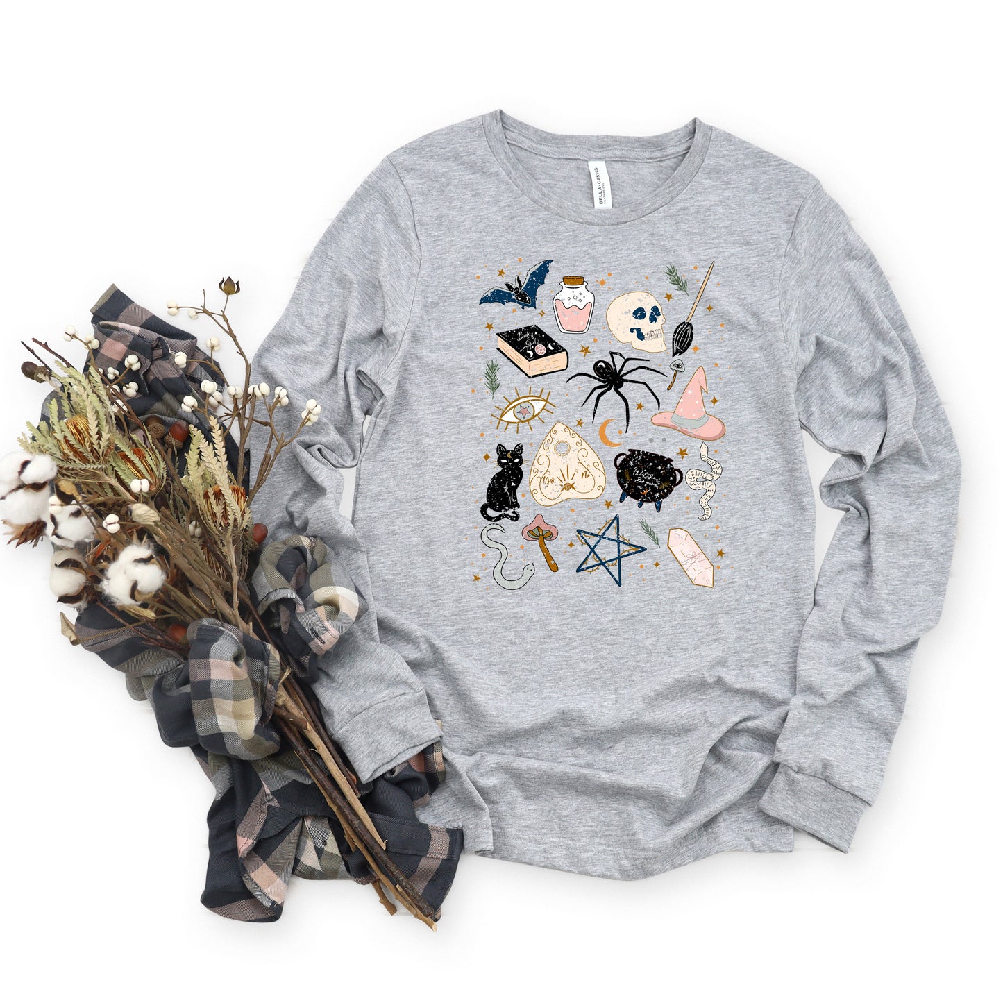 Witch Doodles | Long Sleeve Crew Neck
