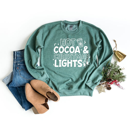 Clearance Hot Cocoa and Christmas Lights | Sweatshirt