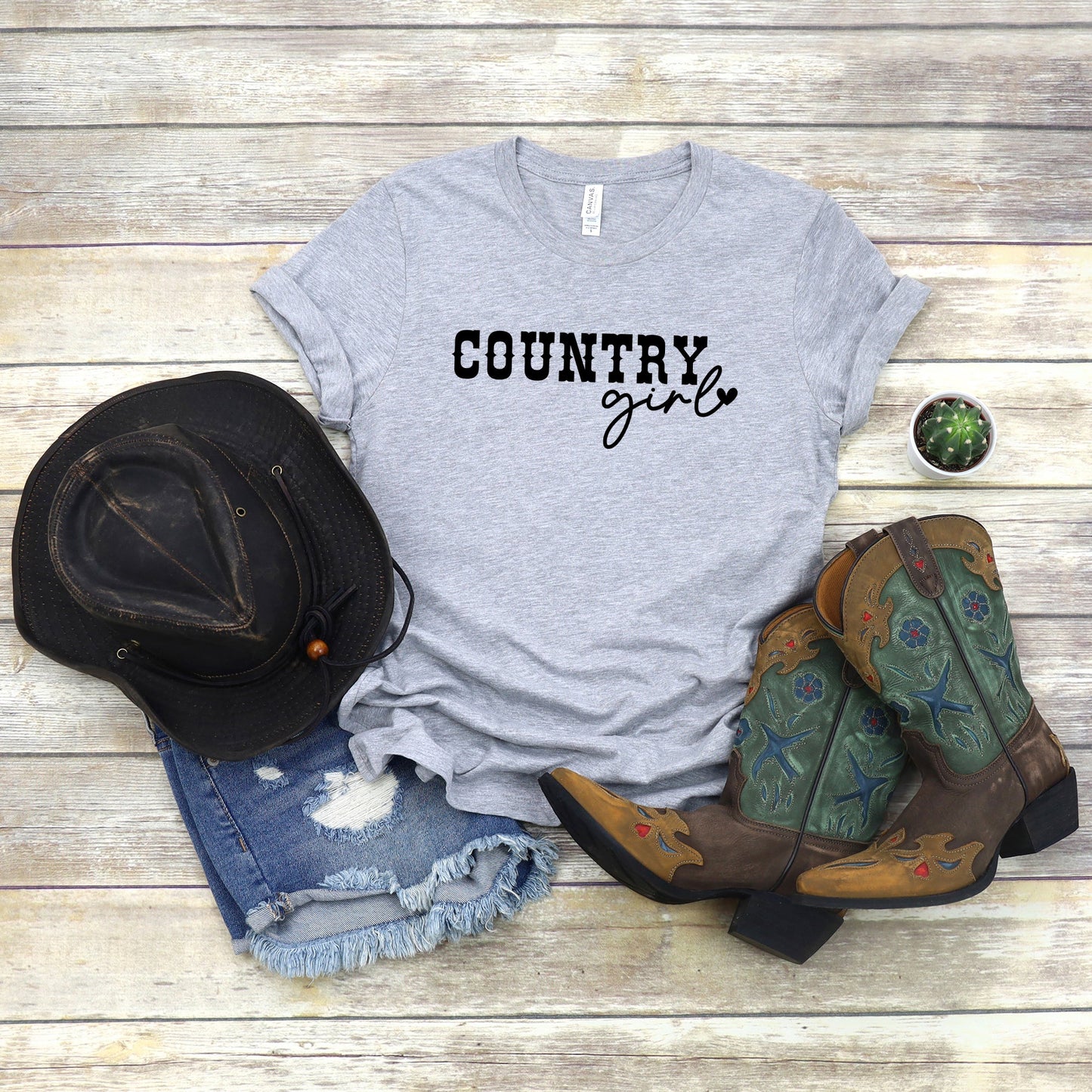 Clearance Country Girl Heart | Short Sleeve Graphic Tee