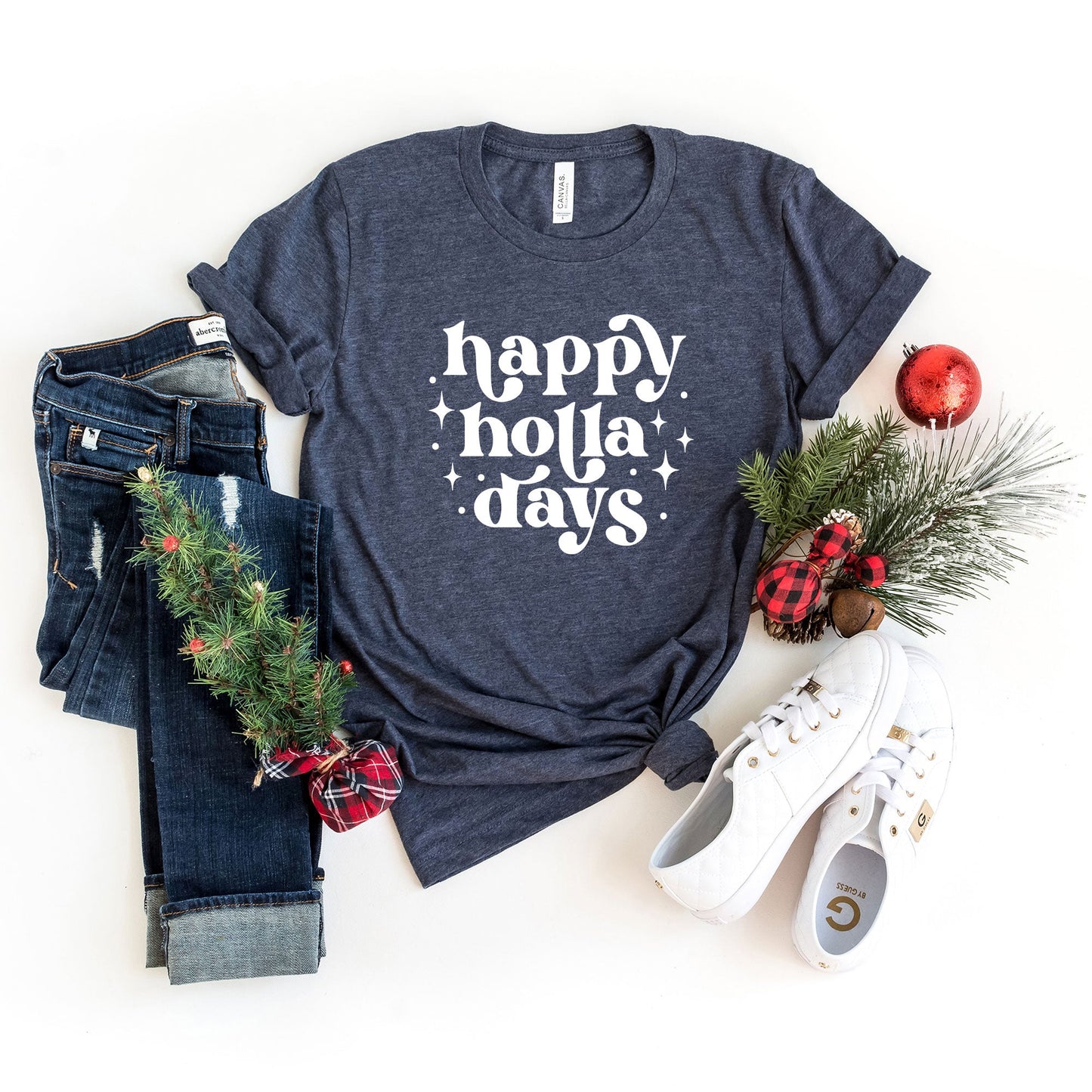 Clearance Whimsical Happy Holla Days | Short Sleeve Graphic Tee