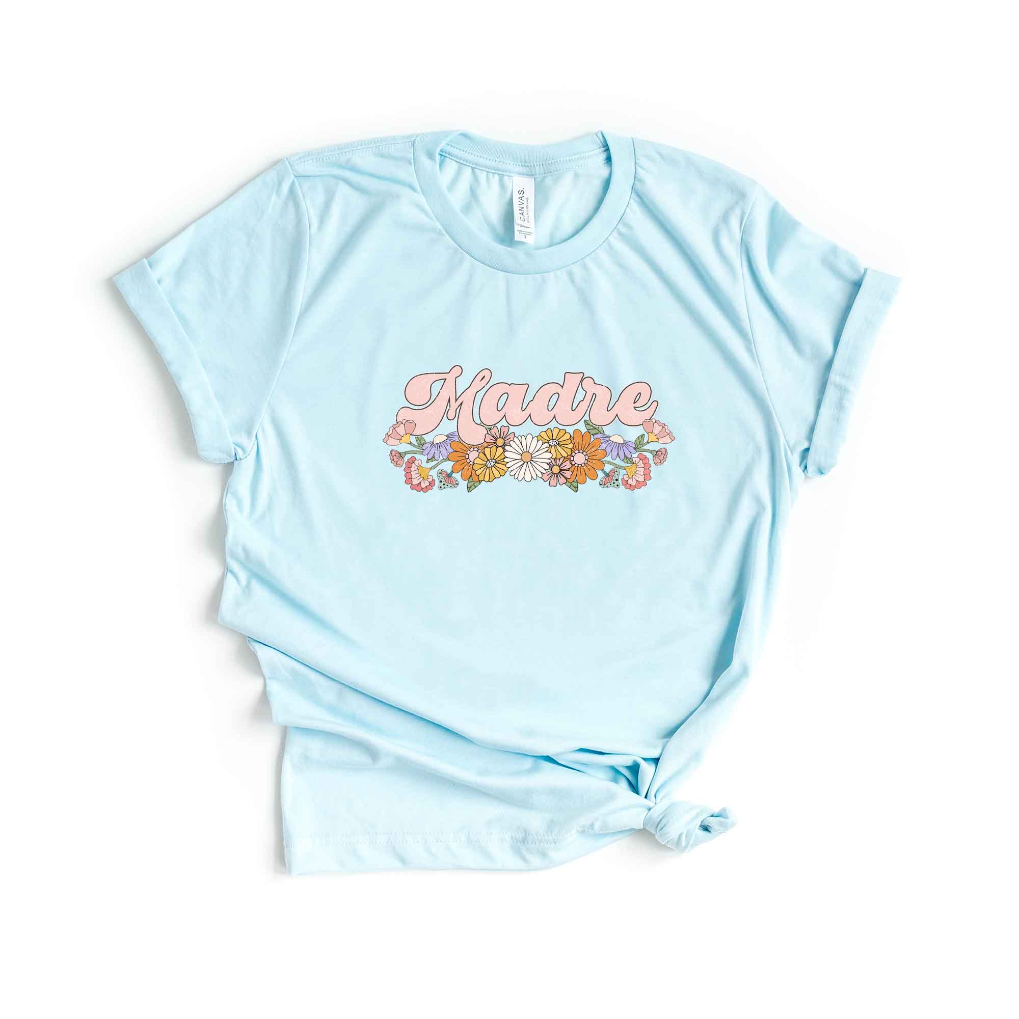 Madre Flowers Grunge | Short Sleeve Graphic Tee
