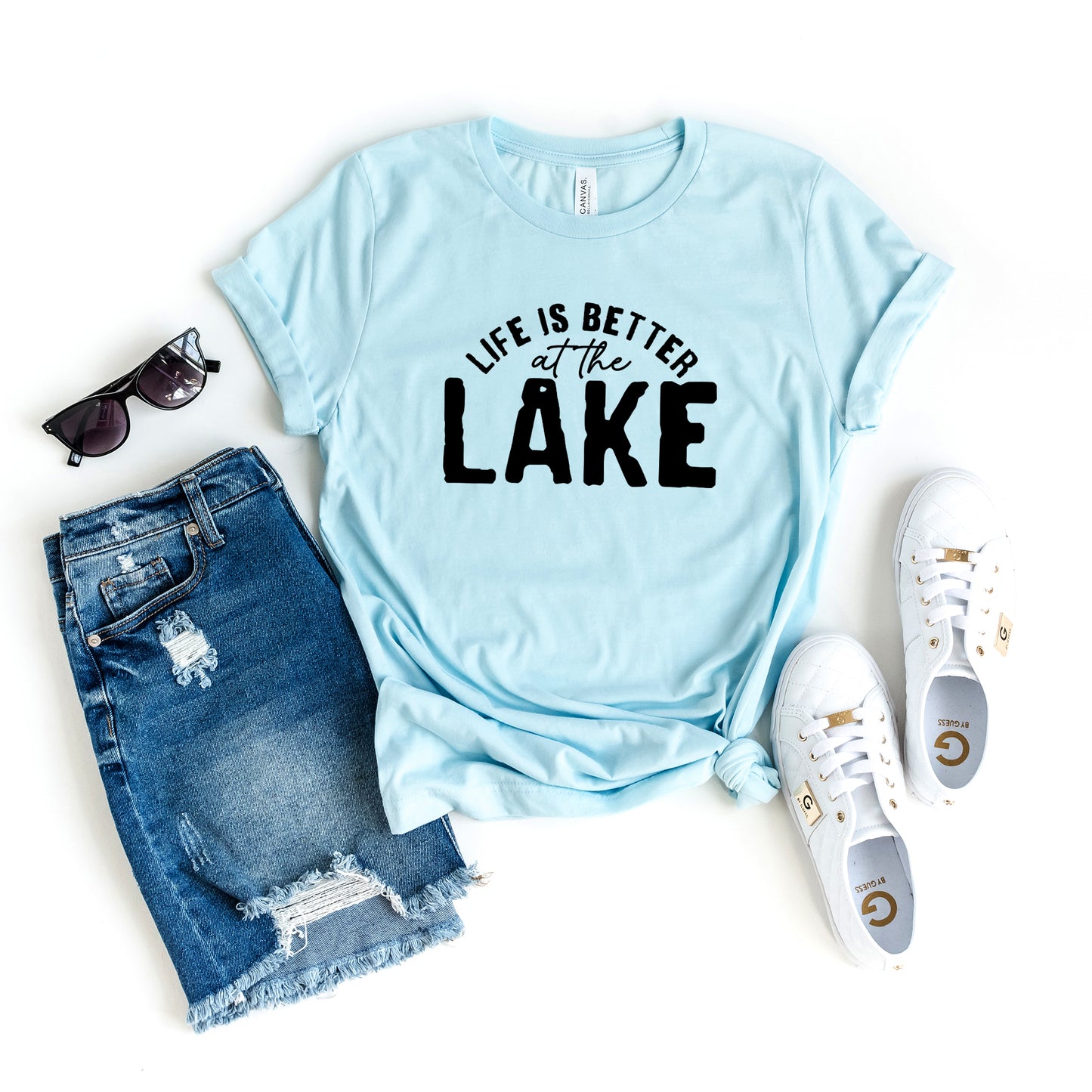 Life Is Better At The Lake Curved | Short Sleeve Graphic Tee
