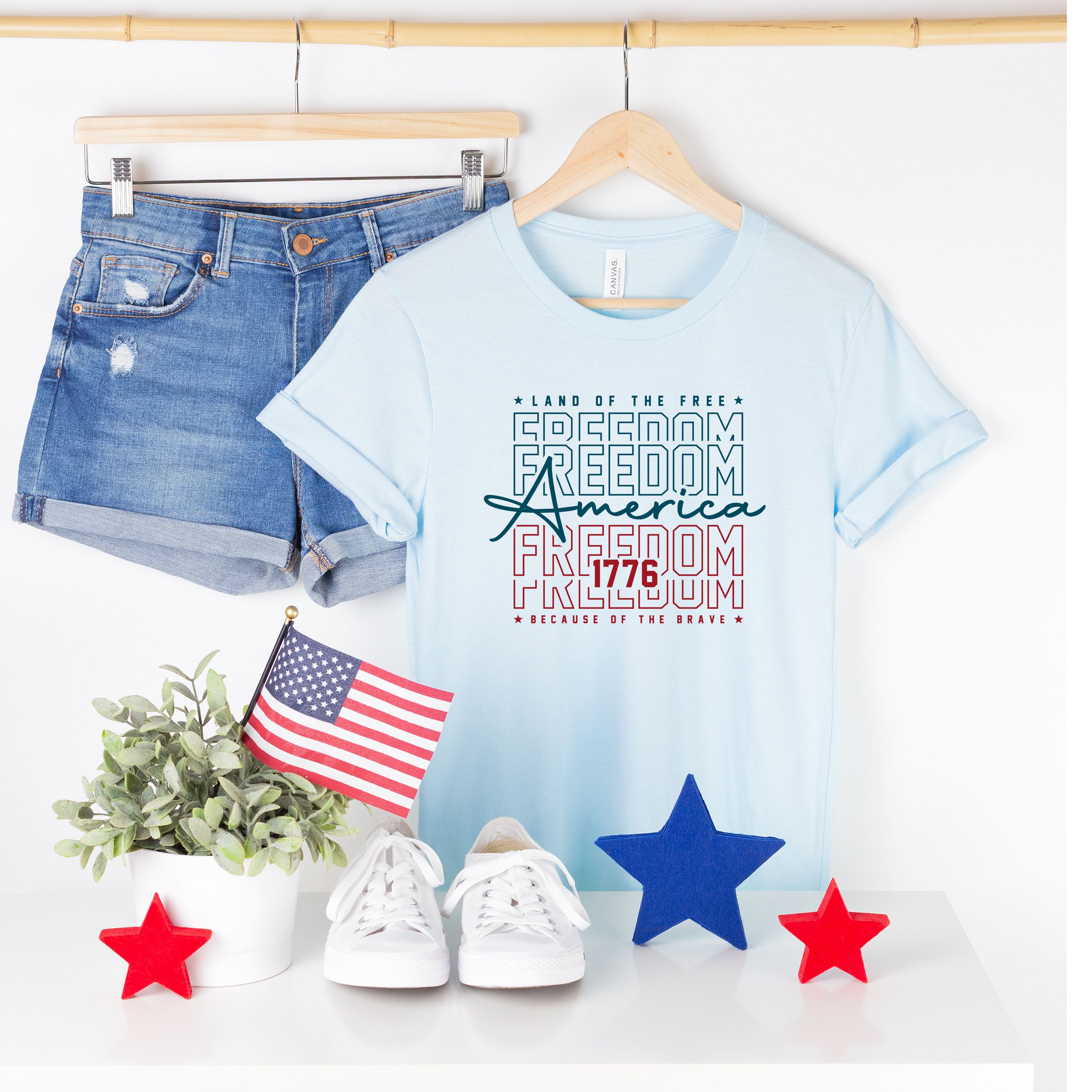 Freedom Stacked | Short Sleeve Graphic Tee