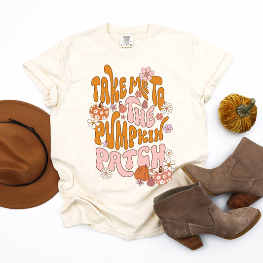 Take Me To The Pumpkin Patch Flowers | Garment Dyed Tee