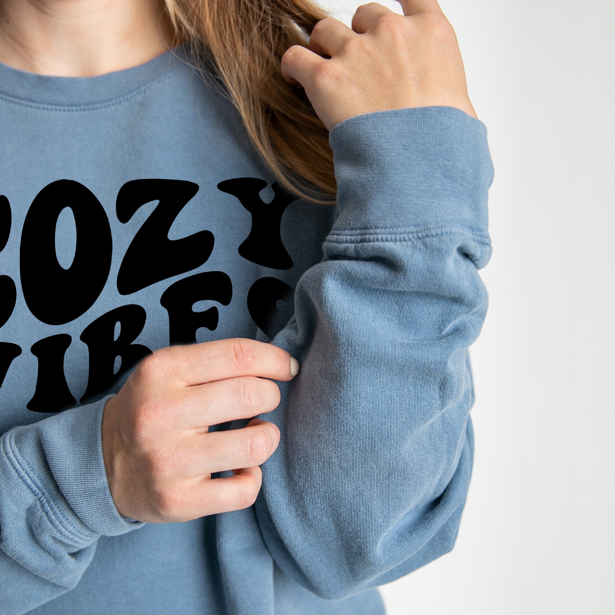 Cozy Vibes | Lightweight Garment Dyed Sweatshirt Set