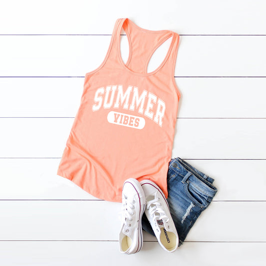 Varsity Summer Vibes | Racerback Tank