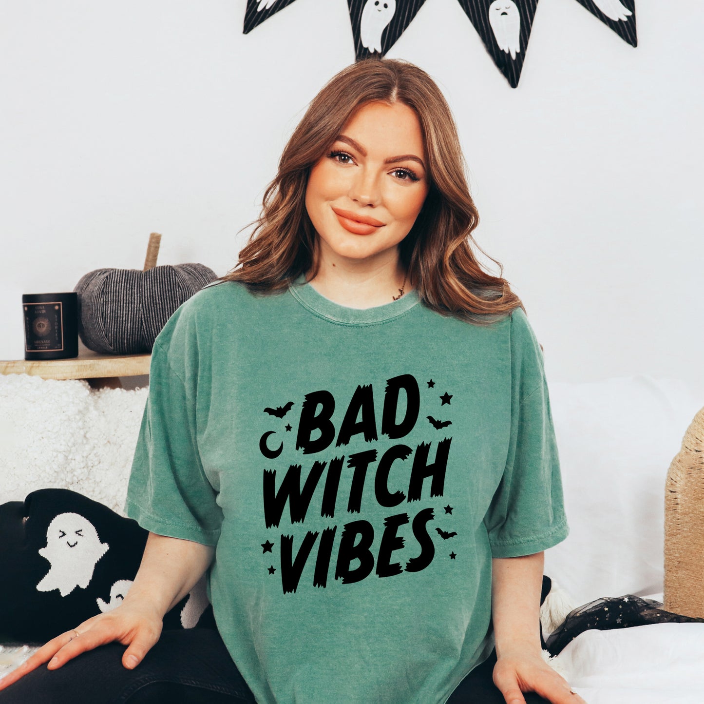 Bad Witch Vibes Moon | Garment Dyed Tee