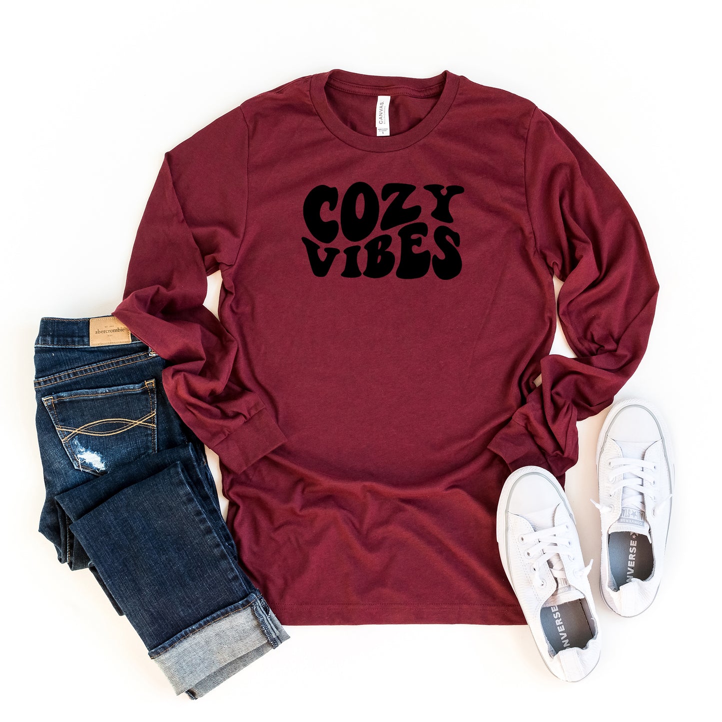 Cozy Vibes | Long Sleeve Graphic Tee