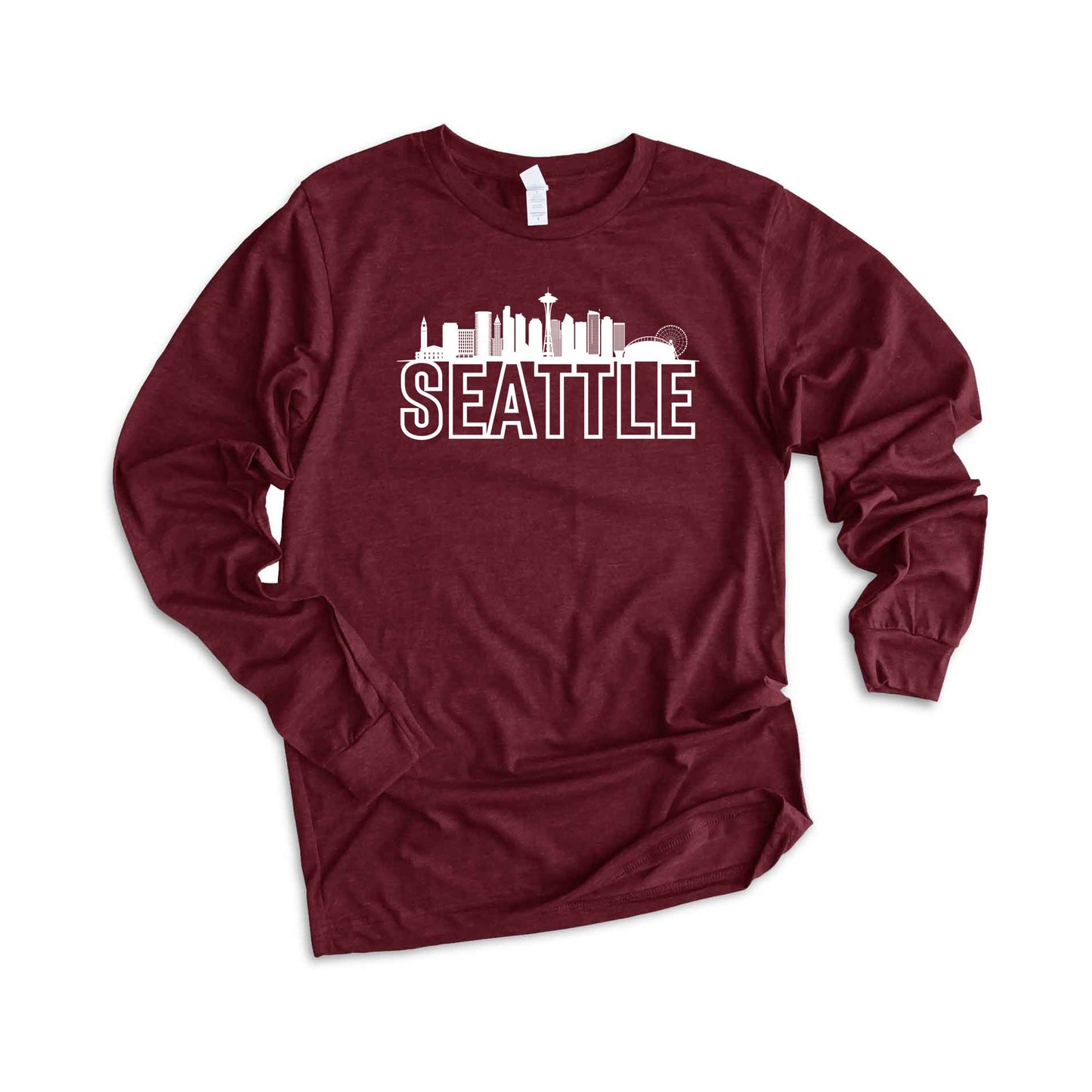 Seattle  Buildings | Long Sleeve Crew Neck