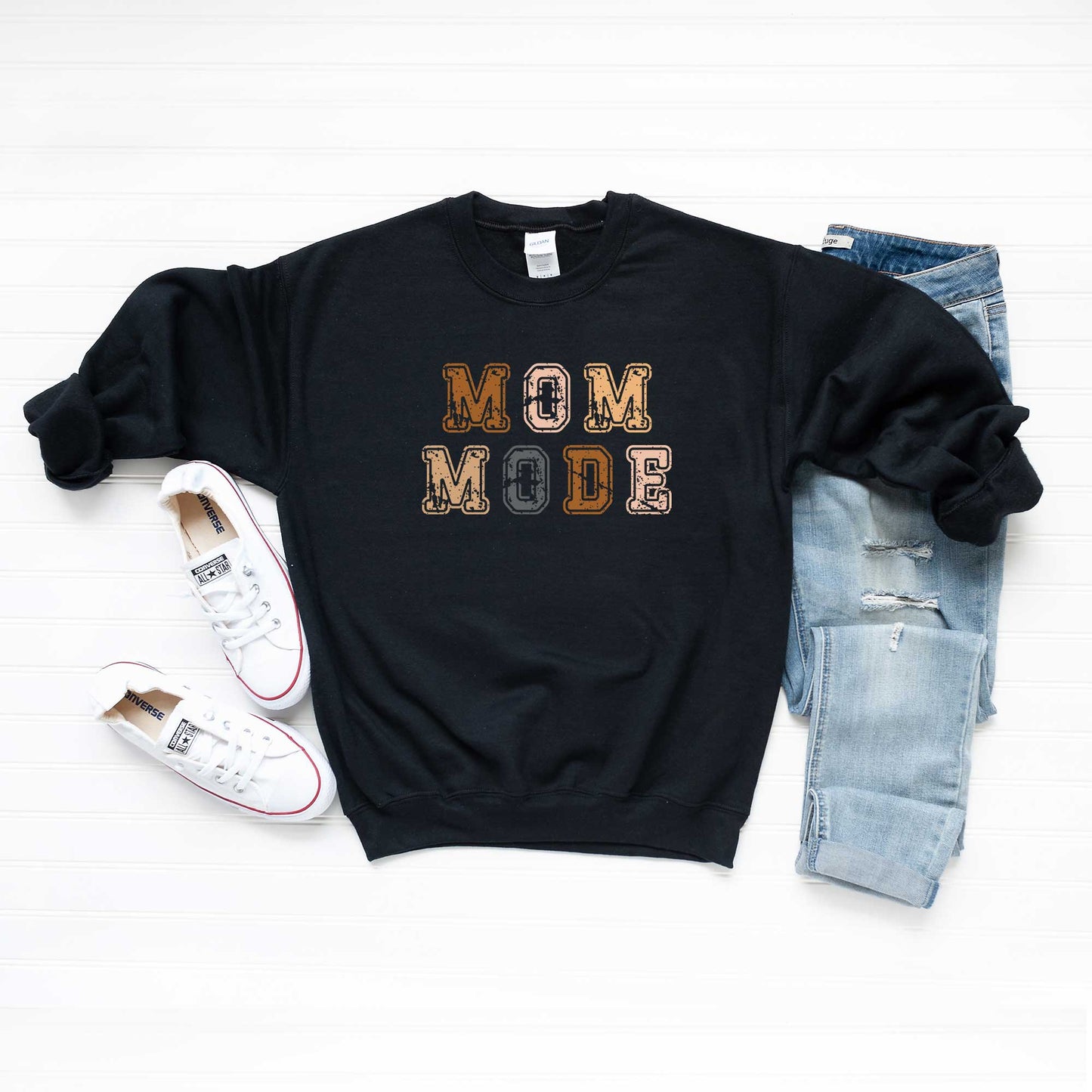 Colorful Mom Mode Stacked | Sweatshirt