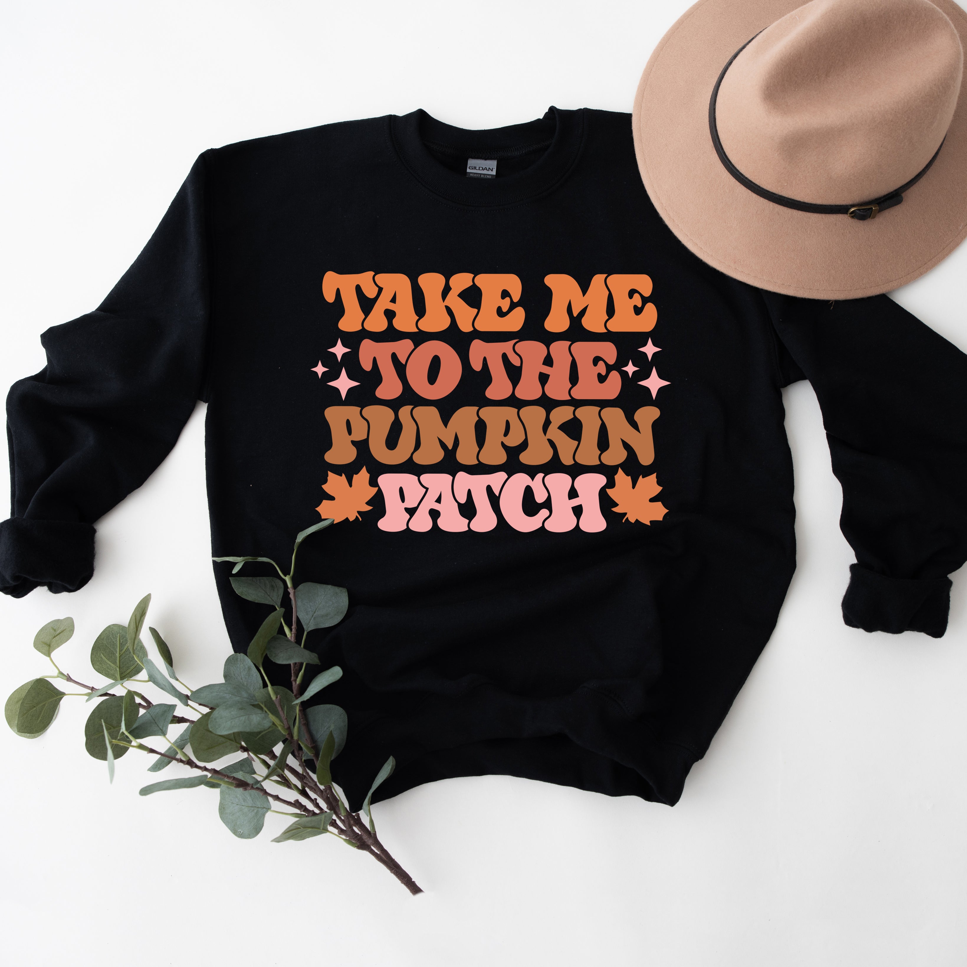 Retro Take Me To The Pumpkin Patch | Sweatshirt